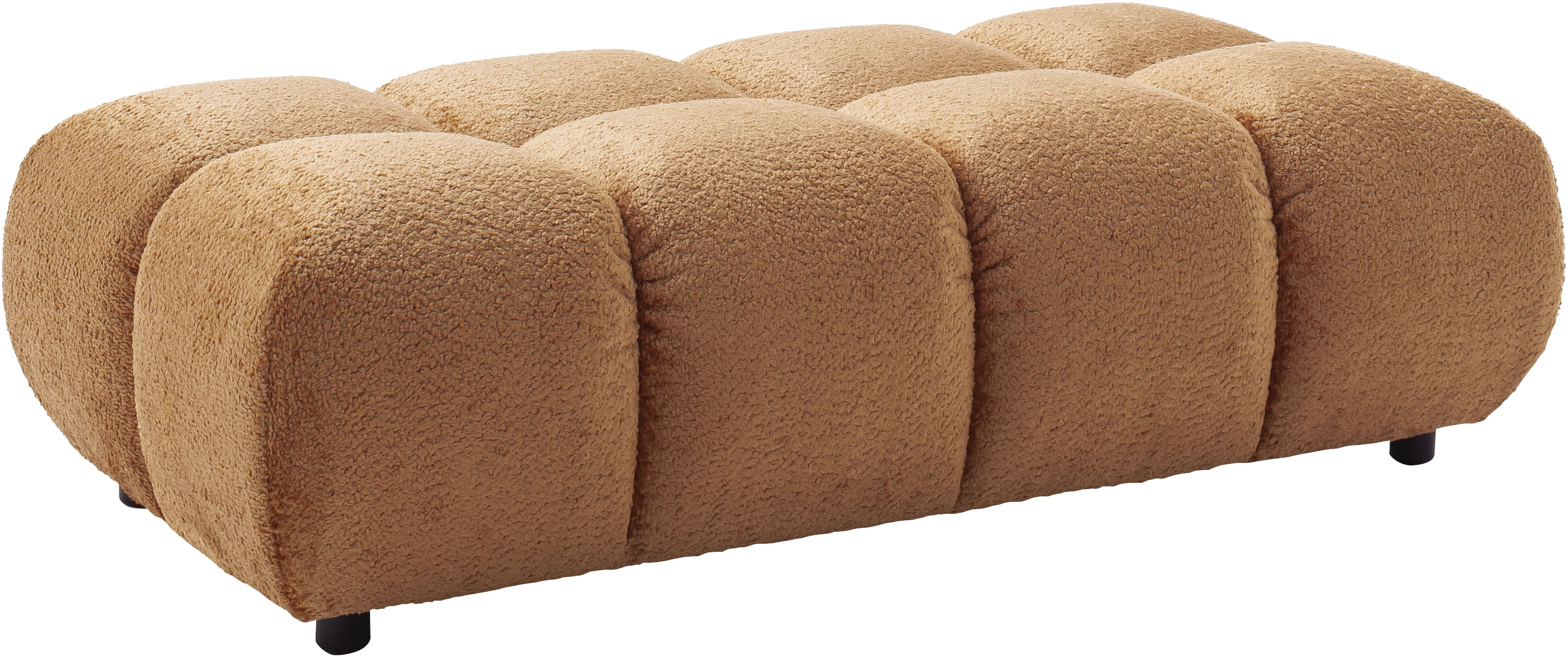 Home affaire Polsterhocker "Cozy Bubble, mit eleganter Steppung, weich gepolstert, 143x73 cm" 1 Stk. tlg. passend zum Sofa und dem drehbaren Sessel der Graceland-Serie