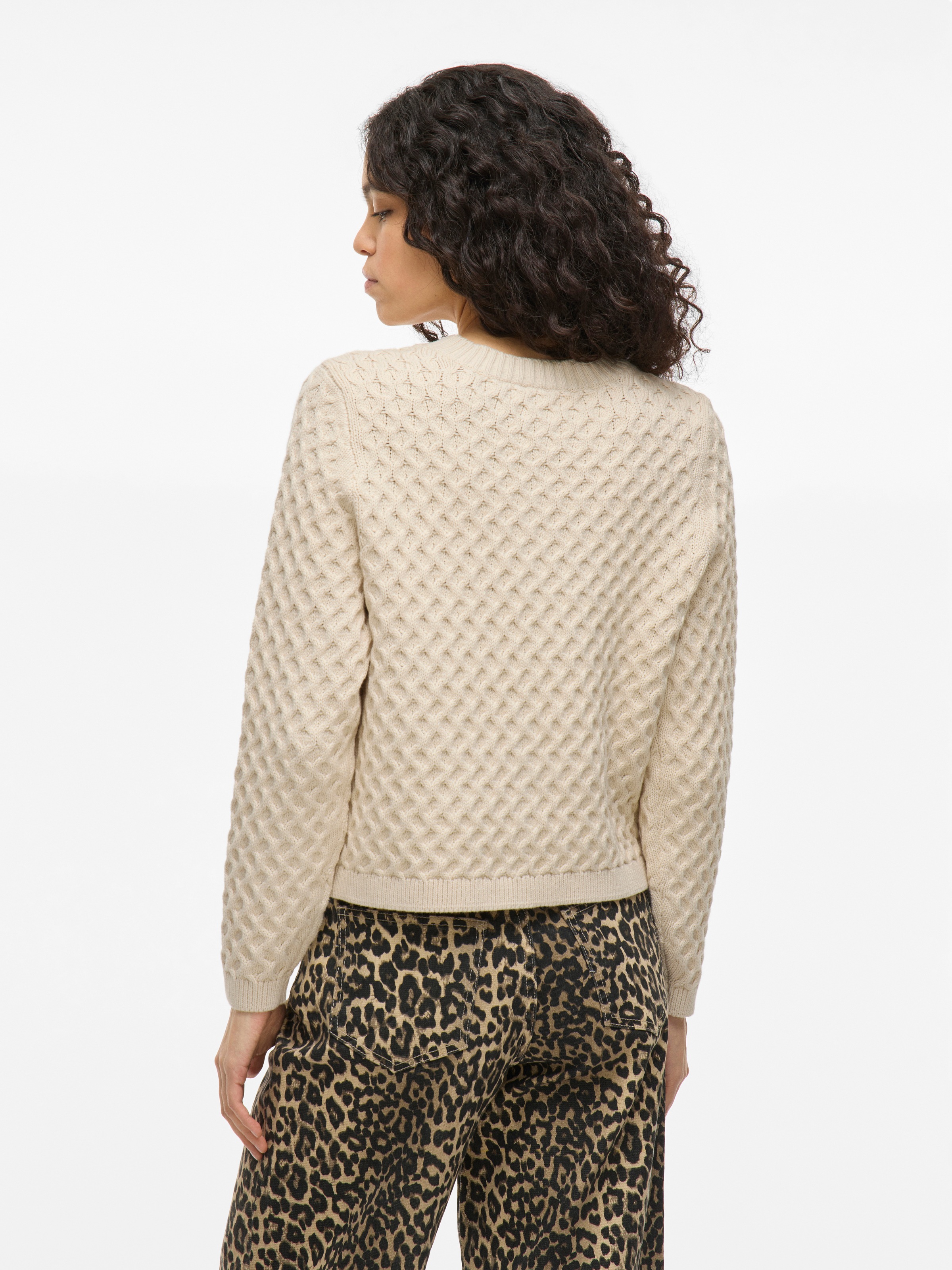 Vila Strickjacke "VIKALI L/S O-NECK KNIT BUTTON CARDIGAN" günstig online kaufen