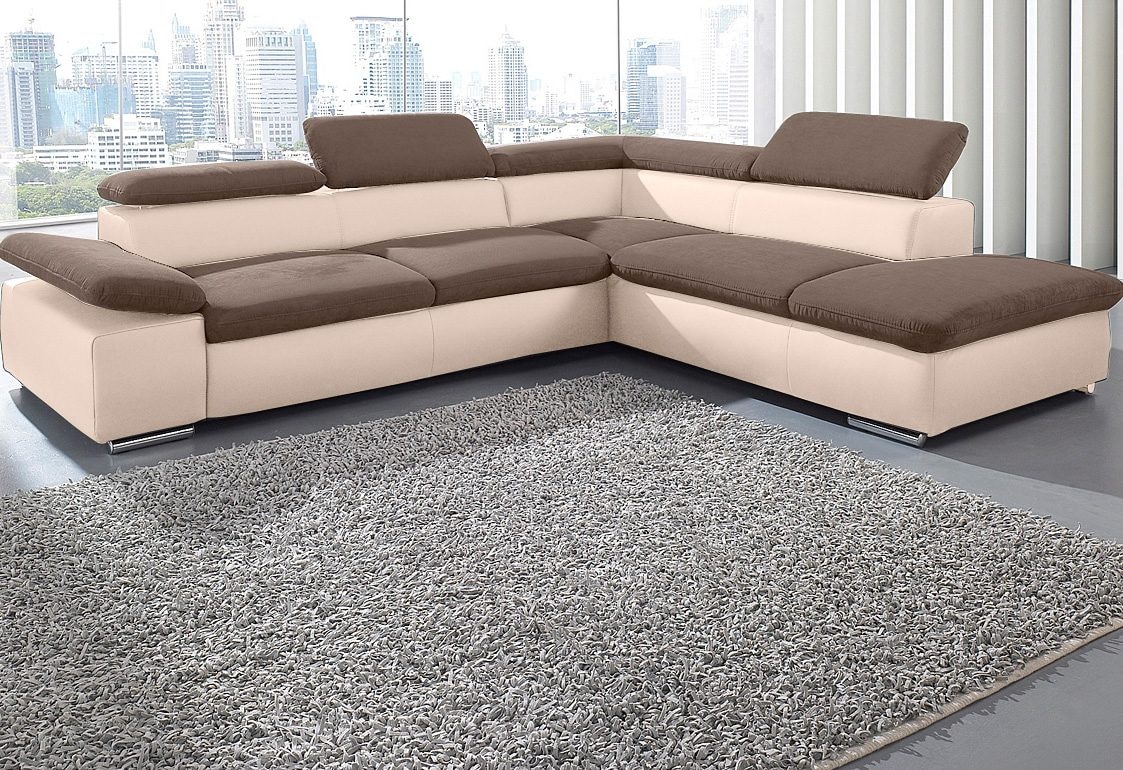 sit&more Ecksofa "Valentine L-Form, B: 272 cm" mit Arm- & Kopfteilverstellu günstig online kaufen