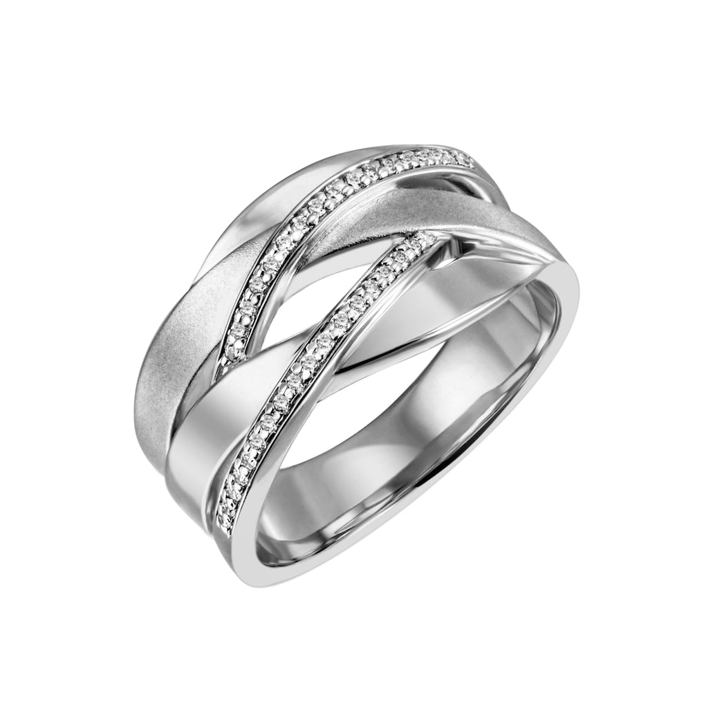 Firetti Fingerring »Schmuck Geschenk Silber 925 Silberring Silberring vergoldet glitzernd«