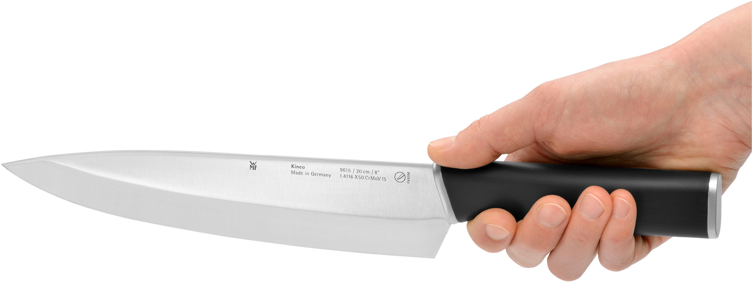 WMF Kochmesser »Kineo«, (1 tlg.), 20 cm, hochwertiger Edelstahl, ausgezeichnete Balance, ergonomisch