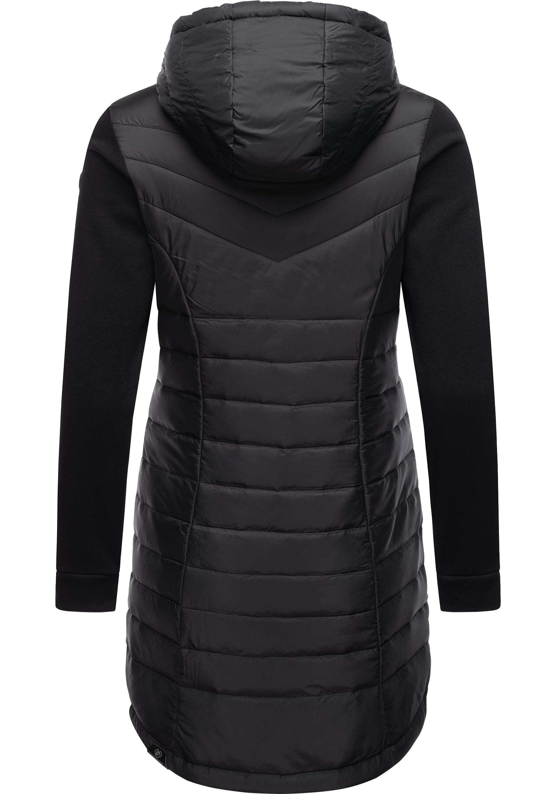 Ragwear Steppmantel »Lucinda Long II«, Mantel aus modernem Materialmix mit Kapuze