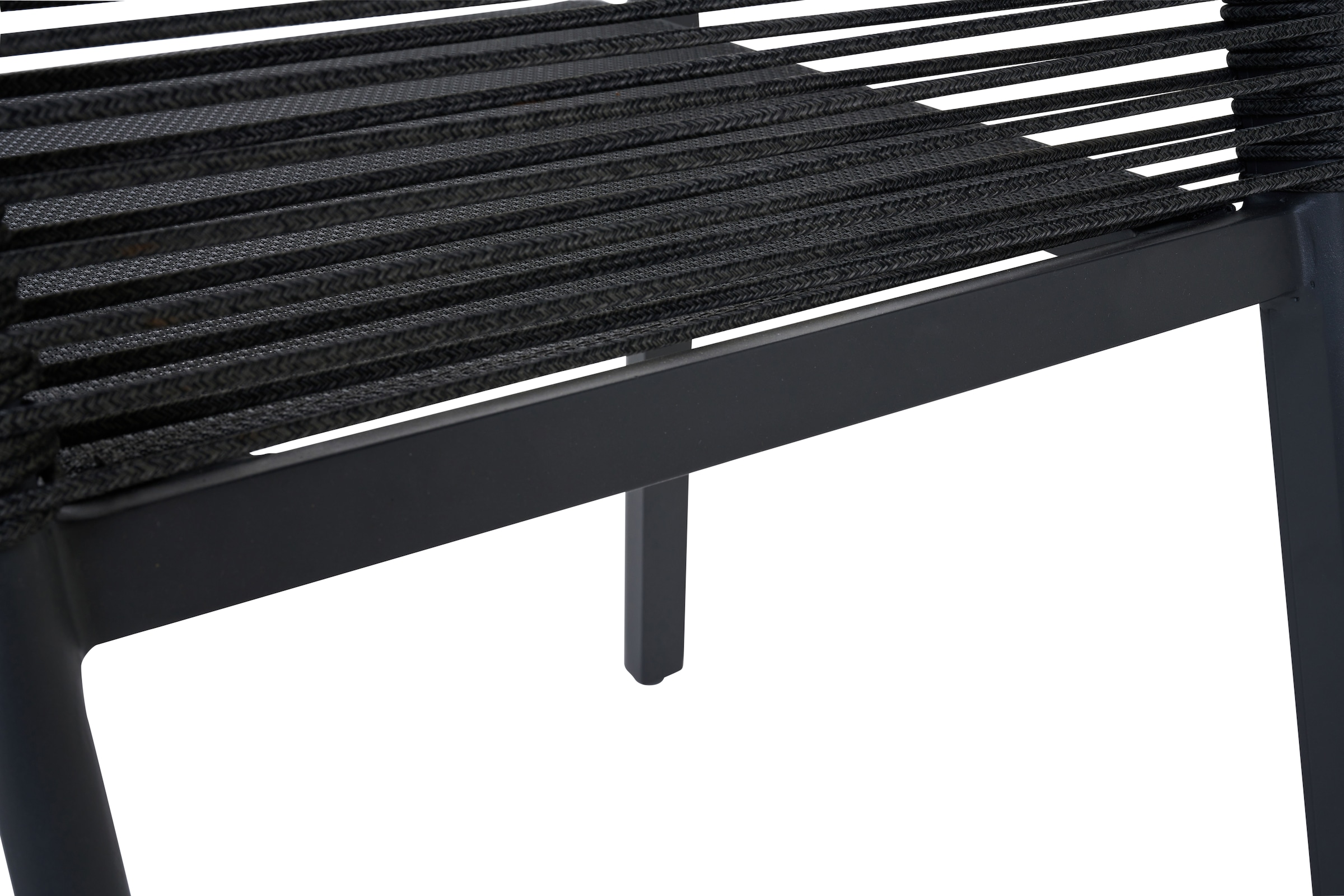 Siena Garden Gartensessel »BOLOGNA Stapelsessel« Aluminiumgestell, Rope Geflecht, Armlehnen aus Teak FSC 100%