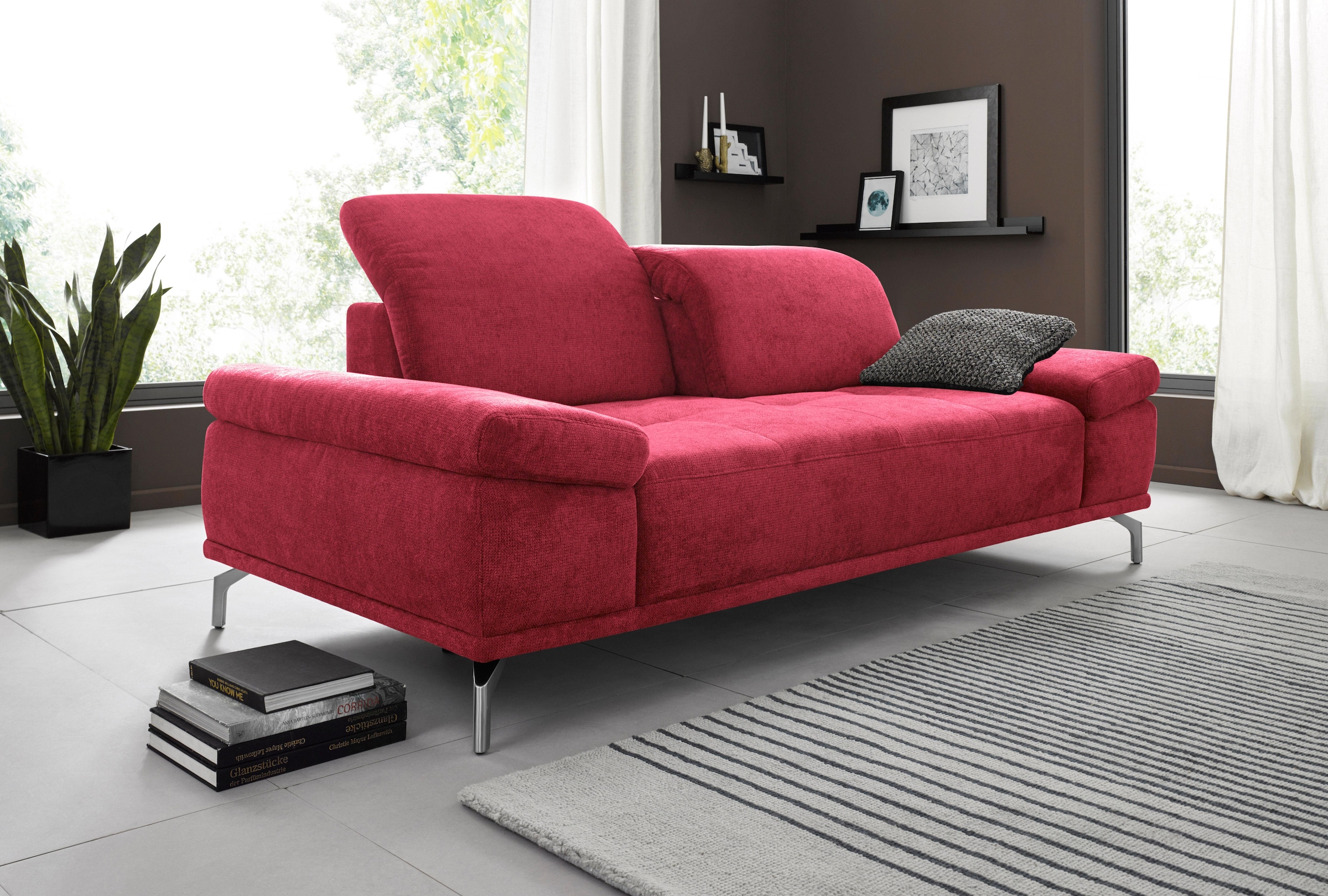 Home affaire 3-Sitzer "Caluna" mit Sitztiefen- und Kopfteilverstellung günstig online kaufen