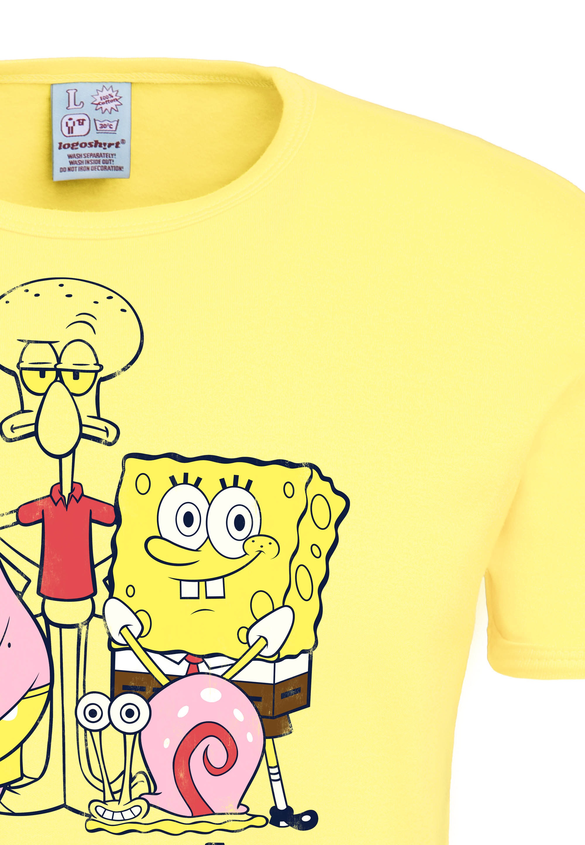 LOGOSHIRT T-Shirt »Spongebob - It Feels Nice«, mit lizenziertem Originaldesign