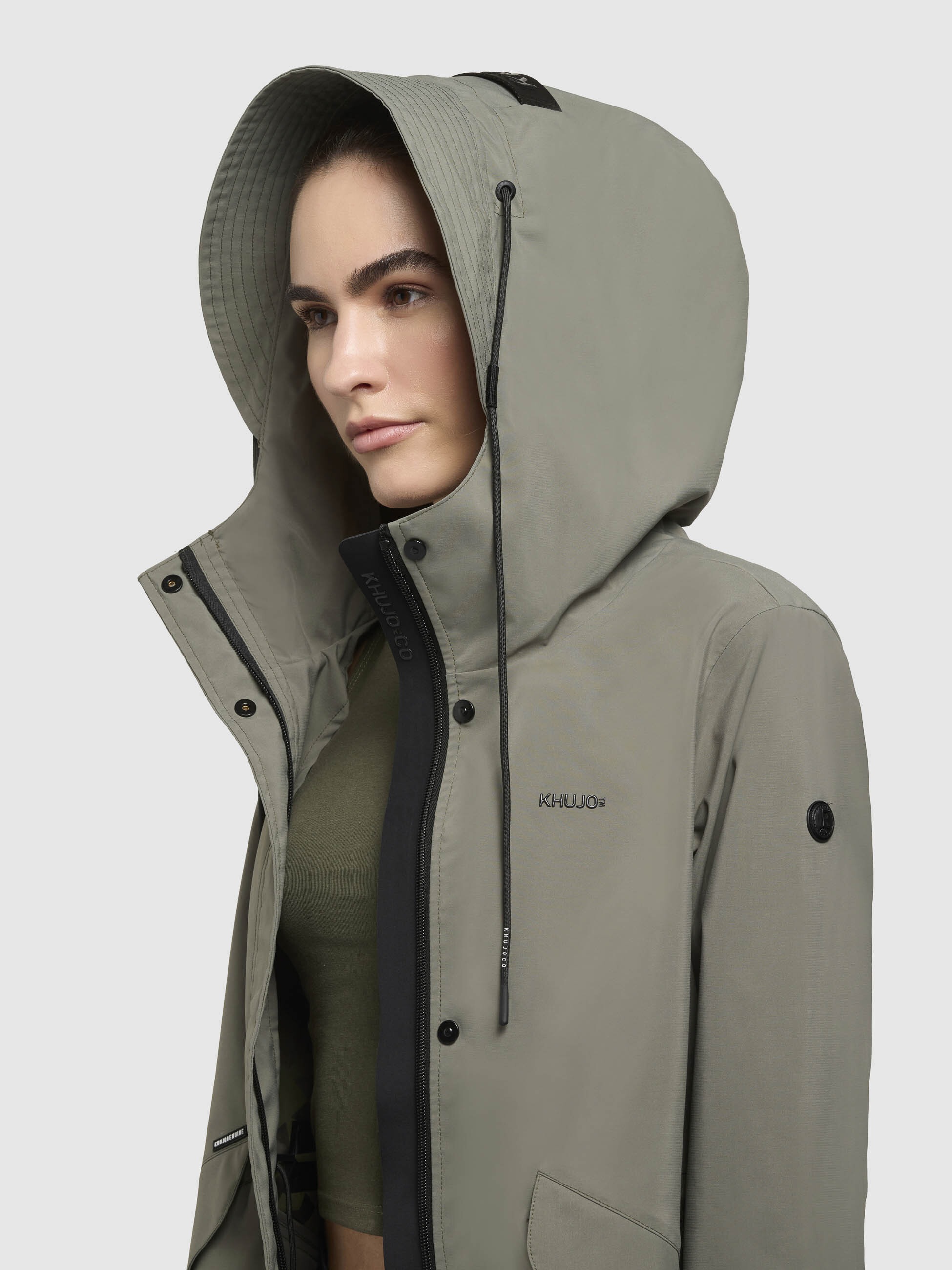 khujo Regenjacke »SANG«, mit Kapuze