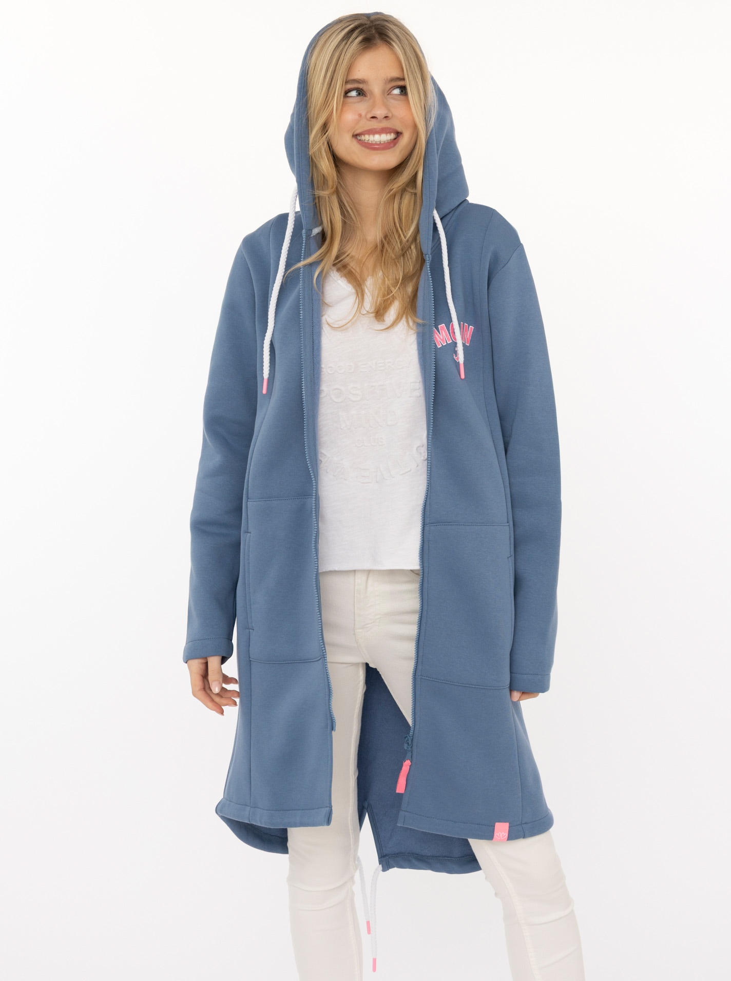 Zwillingsherz Jerseymantel ""Moin Classic"" martimier Look, Moin Stickerei günstig online kaufen