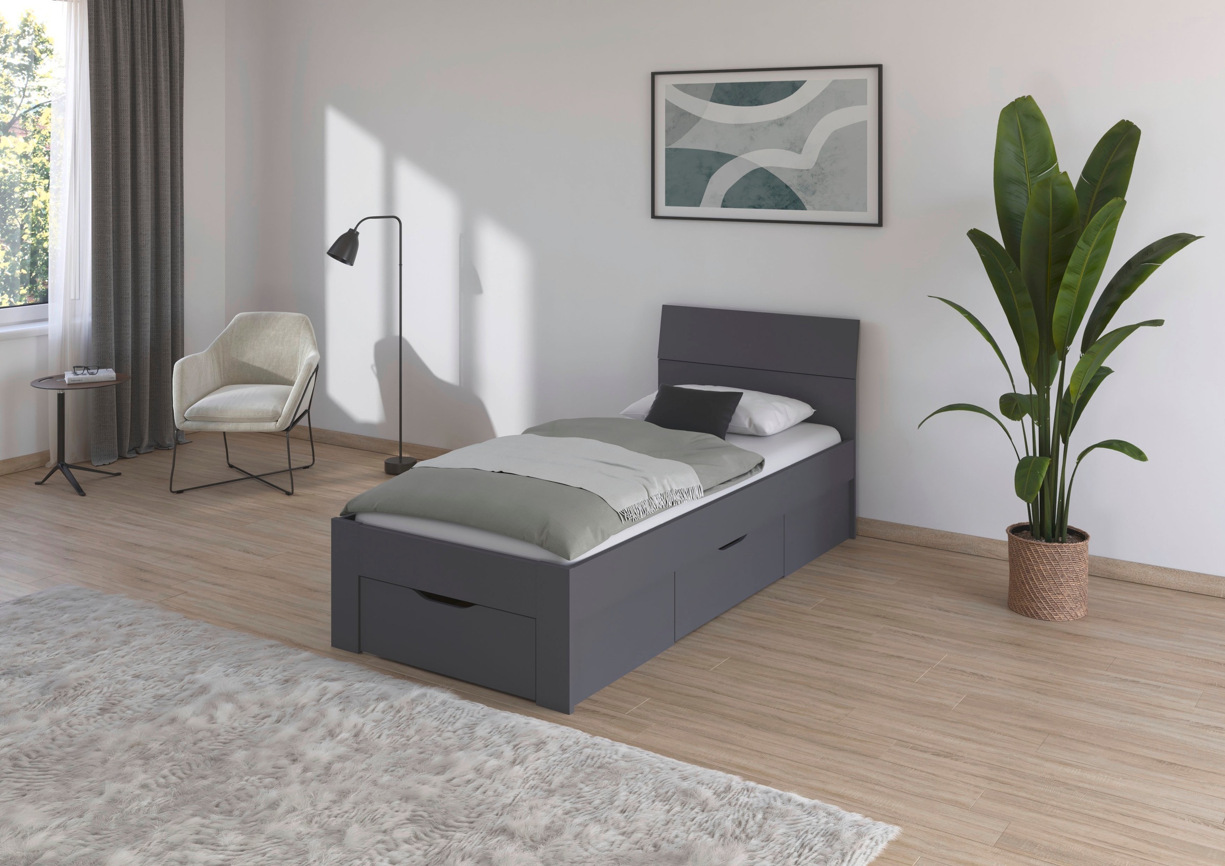 Thumbnail - rauch Bett "Einzelbett Doppelbett Stauraum FLEXX Breiten 90/140/180 cm" Einzelbett Doppelbett Stauraum FLEXX Breiten 90/...