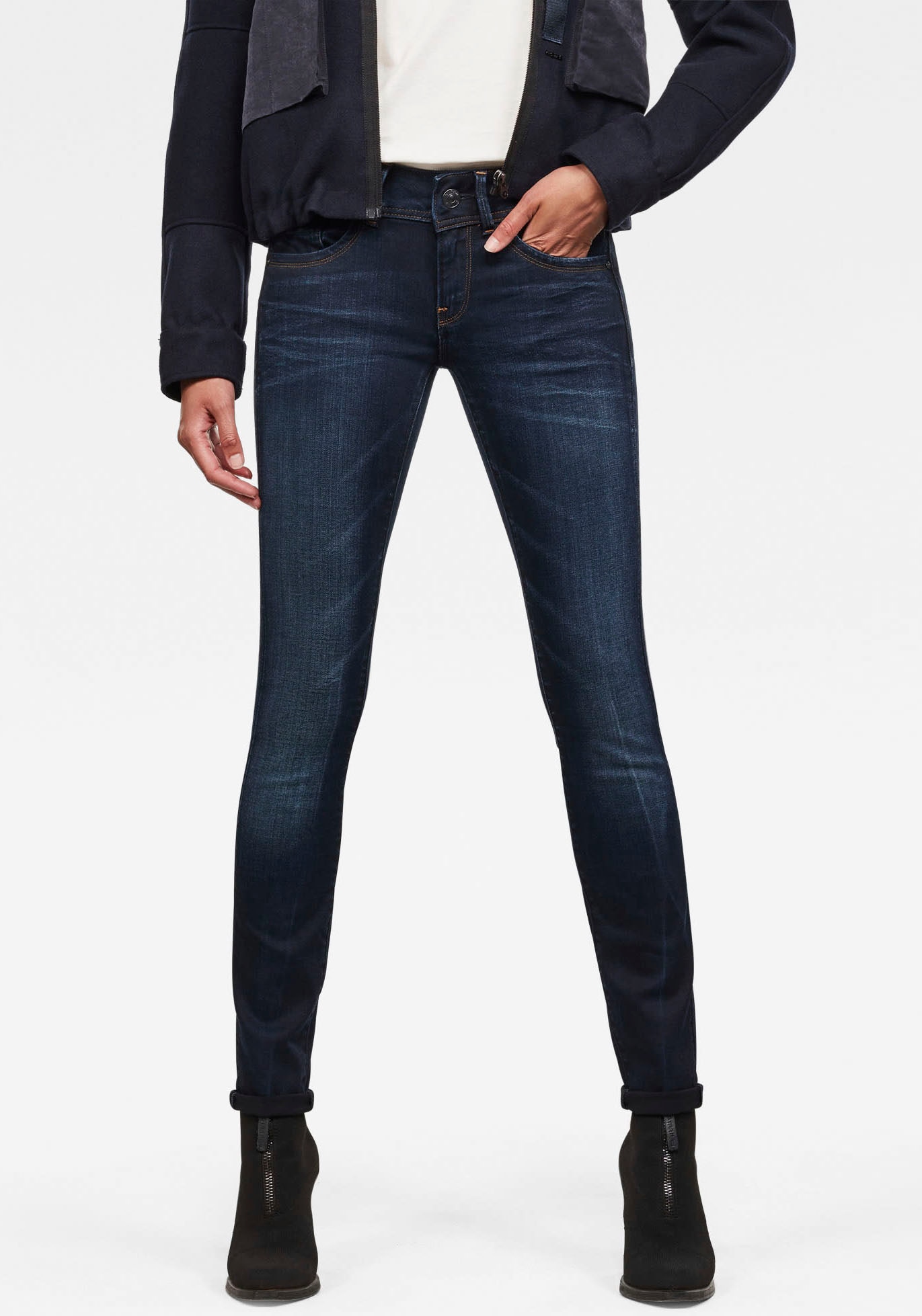 G-STAR Skinny-fit-Jeans "Ly Mid Waist Skinny", moderne Version des klassisc günstig online kaufen