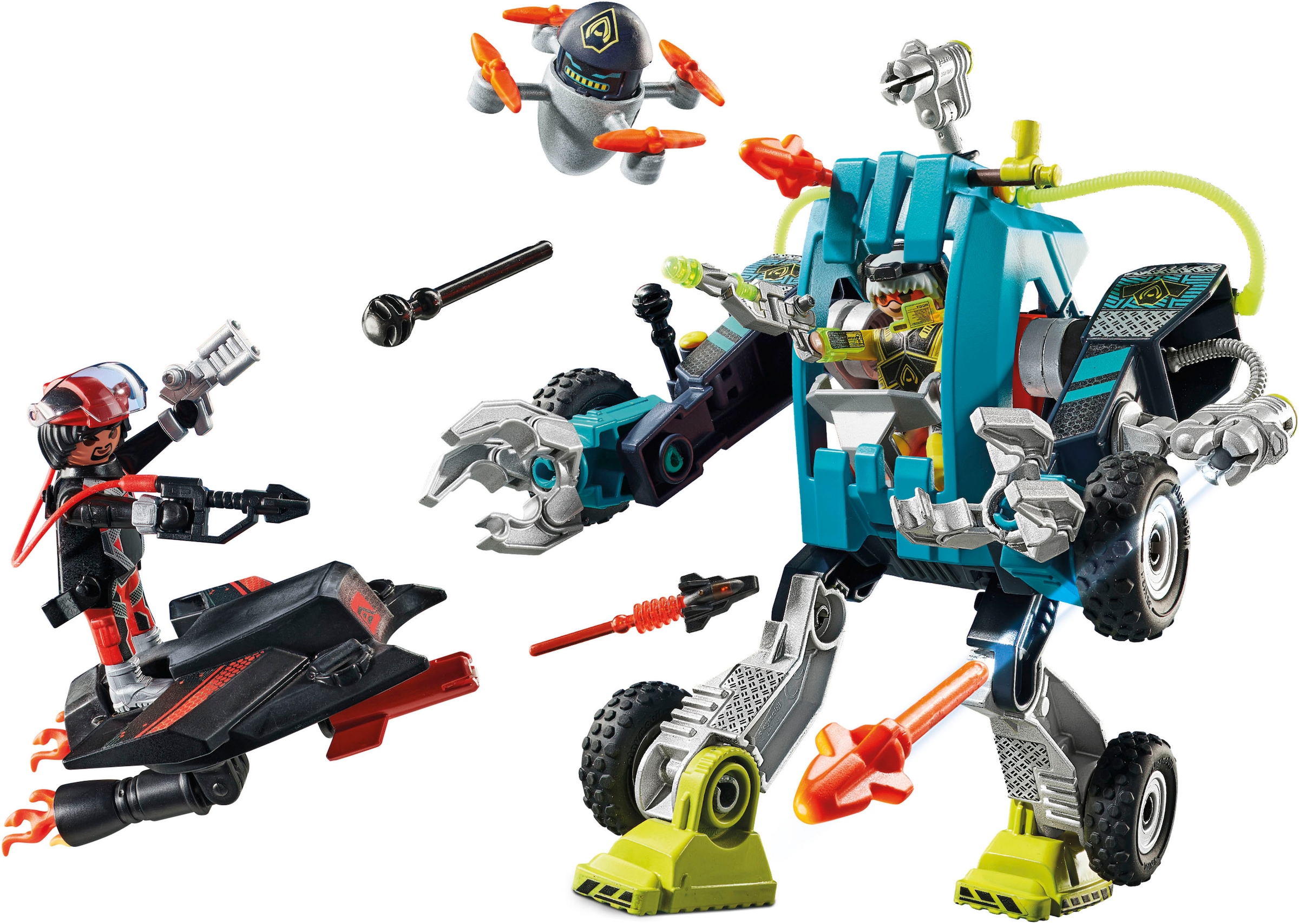 Playmobil® Konstruktions-Spielset »Roboter vs. Fluggleiter (71578), myLife«, (96 St.), Made in Europe