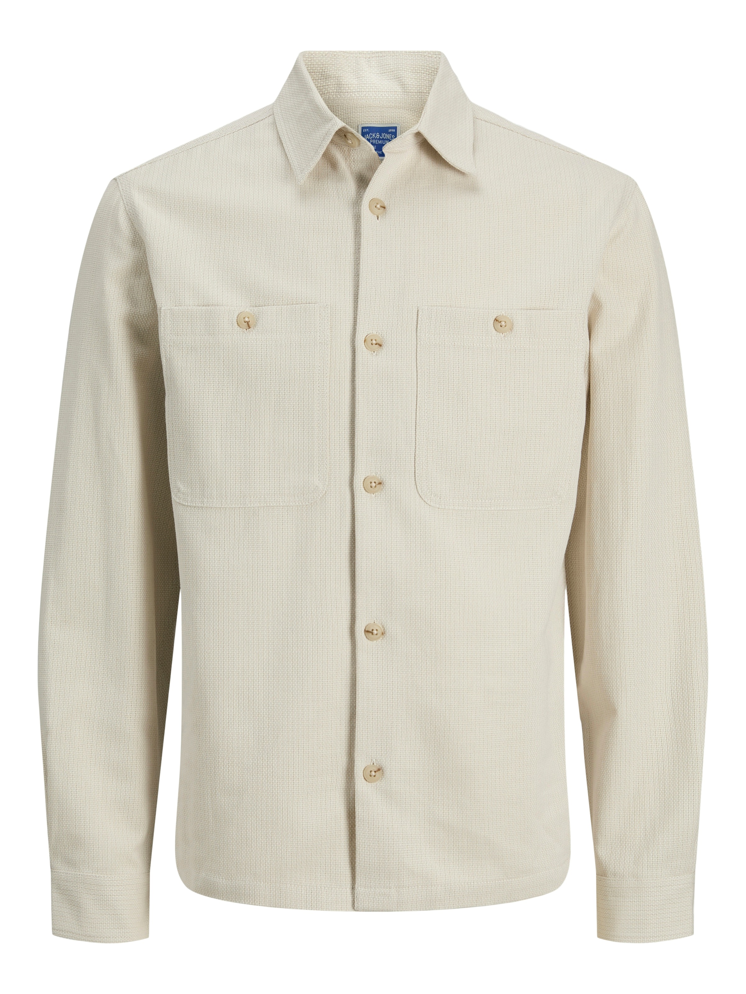 Jack & Jones Langarmhemd »JPRBLURAYLE LINEN BL. SOLID LS SHIRT SN«