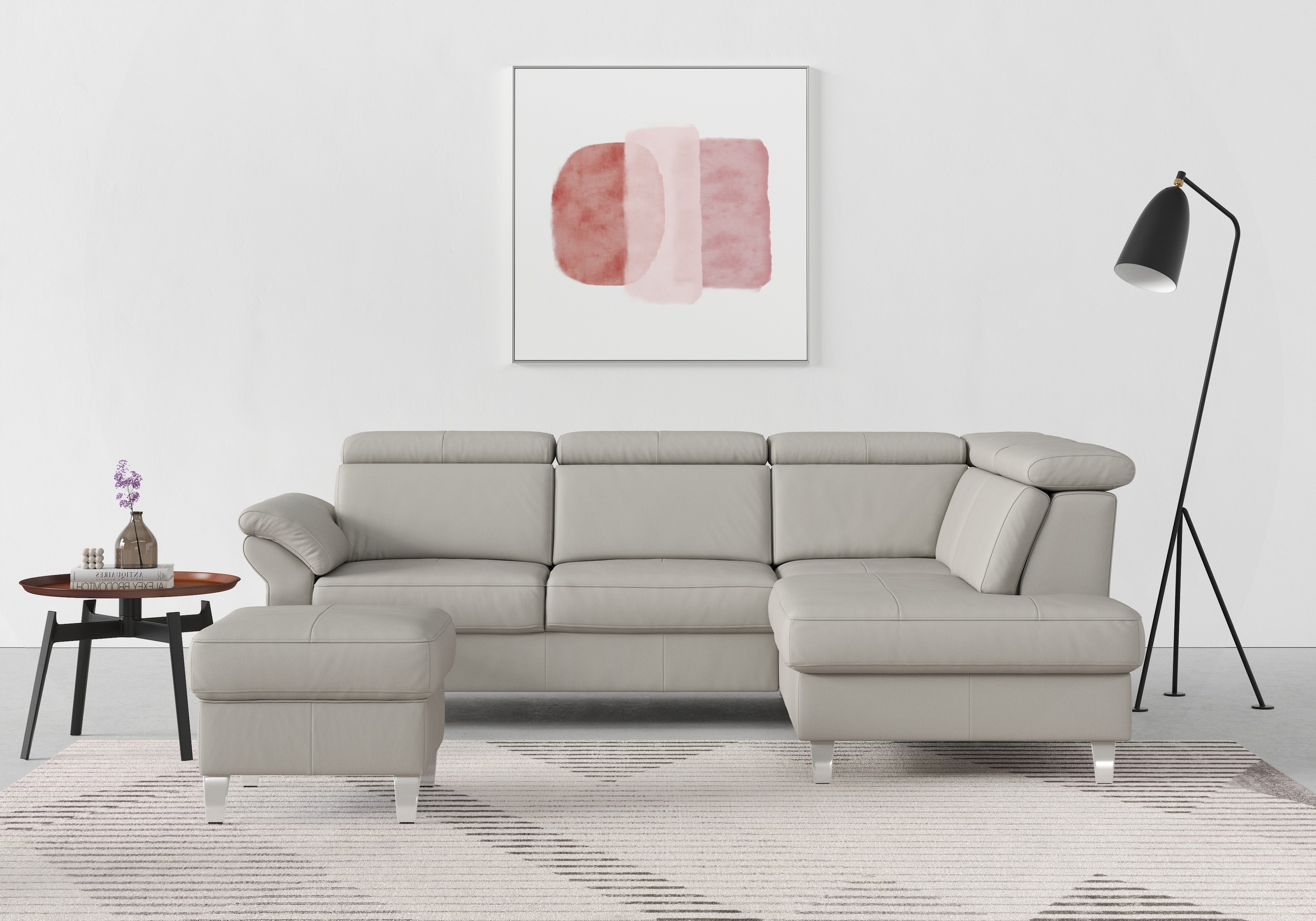 sit&more Ecksofa, inklusive Kopfteilverstellung, wahlweise mit Bettfunktion und Bettkasten