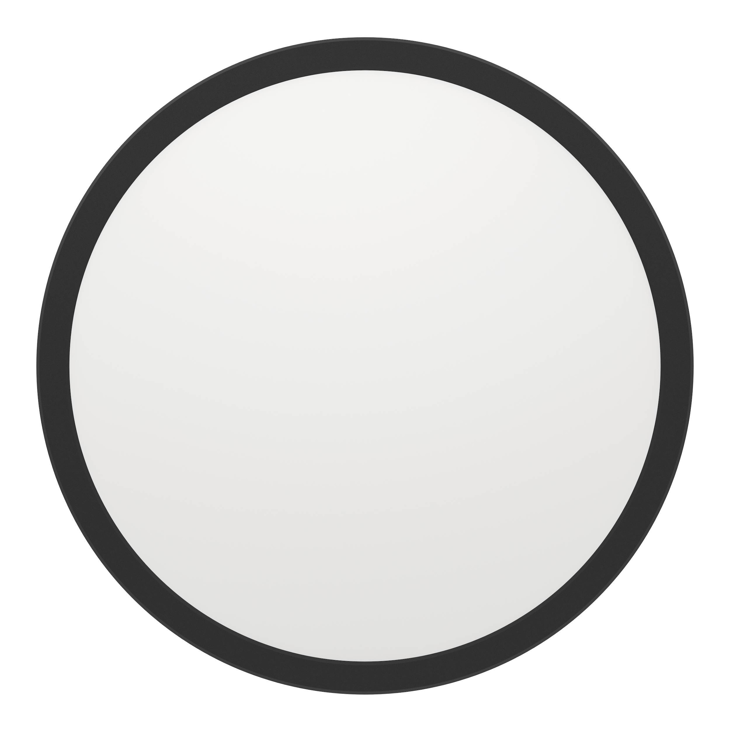 EGLO Deckenleuchte »Rovito Deckenlampe, Deckenbeleuchtung, Badlampe, Kunststoff, IP44« LED-Modul 1 Stk. Kaltweiß | Neutralweiß | Warmweiß Wand-/Deckenleuchte - H3 x Ø38,9 cm - schwarz - 18,5W inkl.