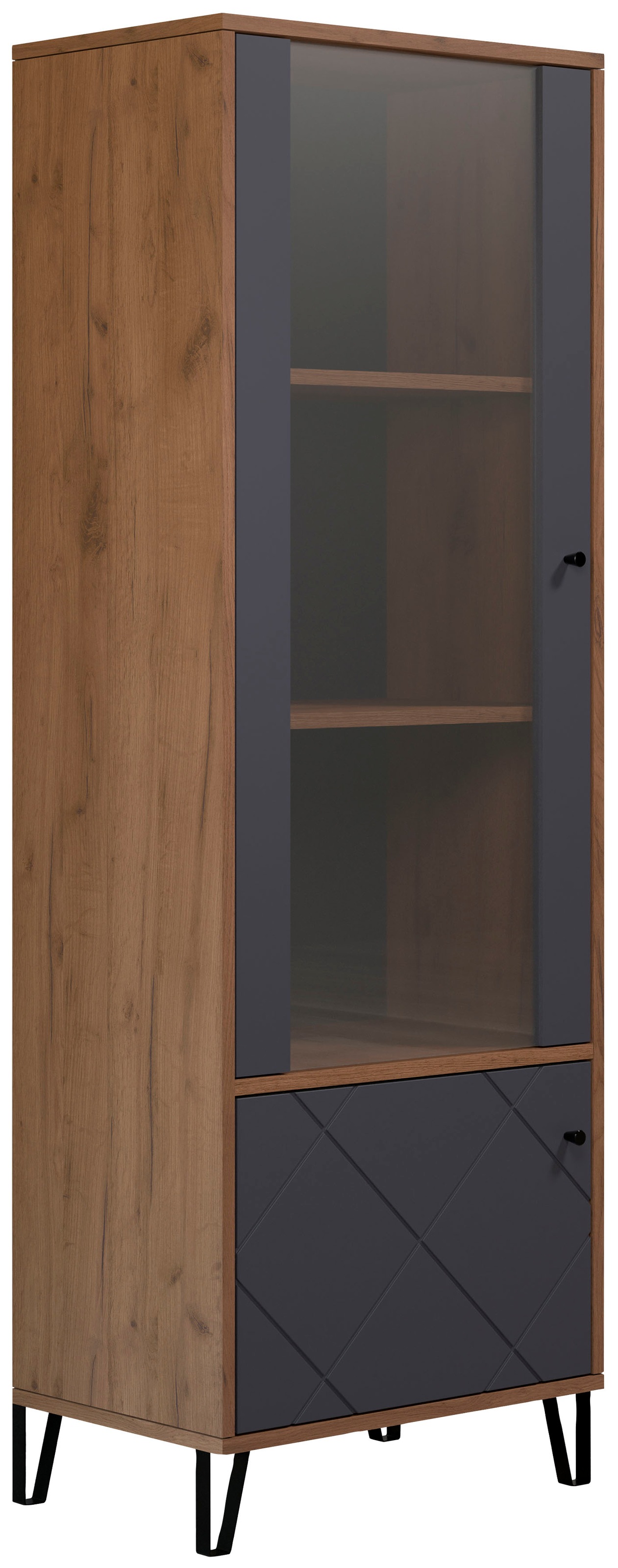 Places of Style Vitrine "Molveno", (1 St.), Standvitrine mit 2 Türen - (B/T günstig online kaufen