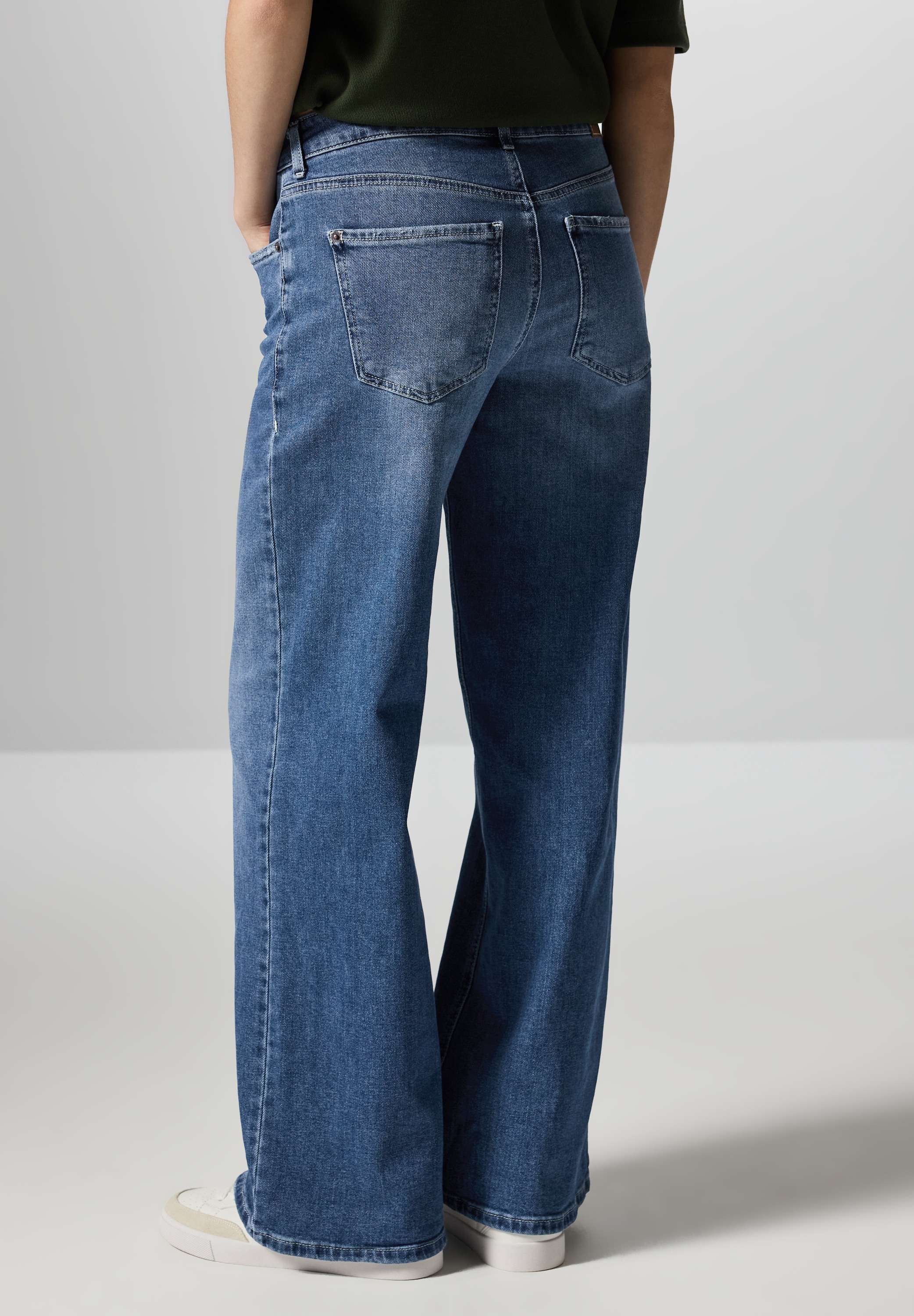 STREET ONE STUDIO Loose-fit-Jeans, aus Baumwolle mit Stretchanteil günstig online kaufen