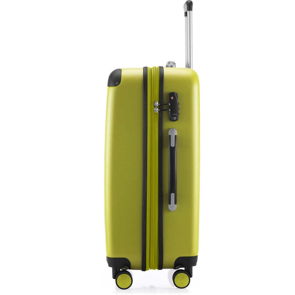 Hauptstadtkoffer Hartschalen-Trolley »Spree, 65 cm, farn«, 4 Rollen