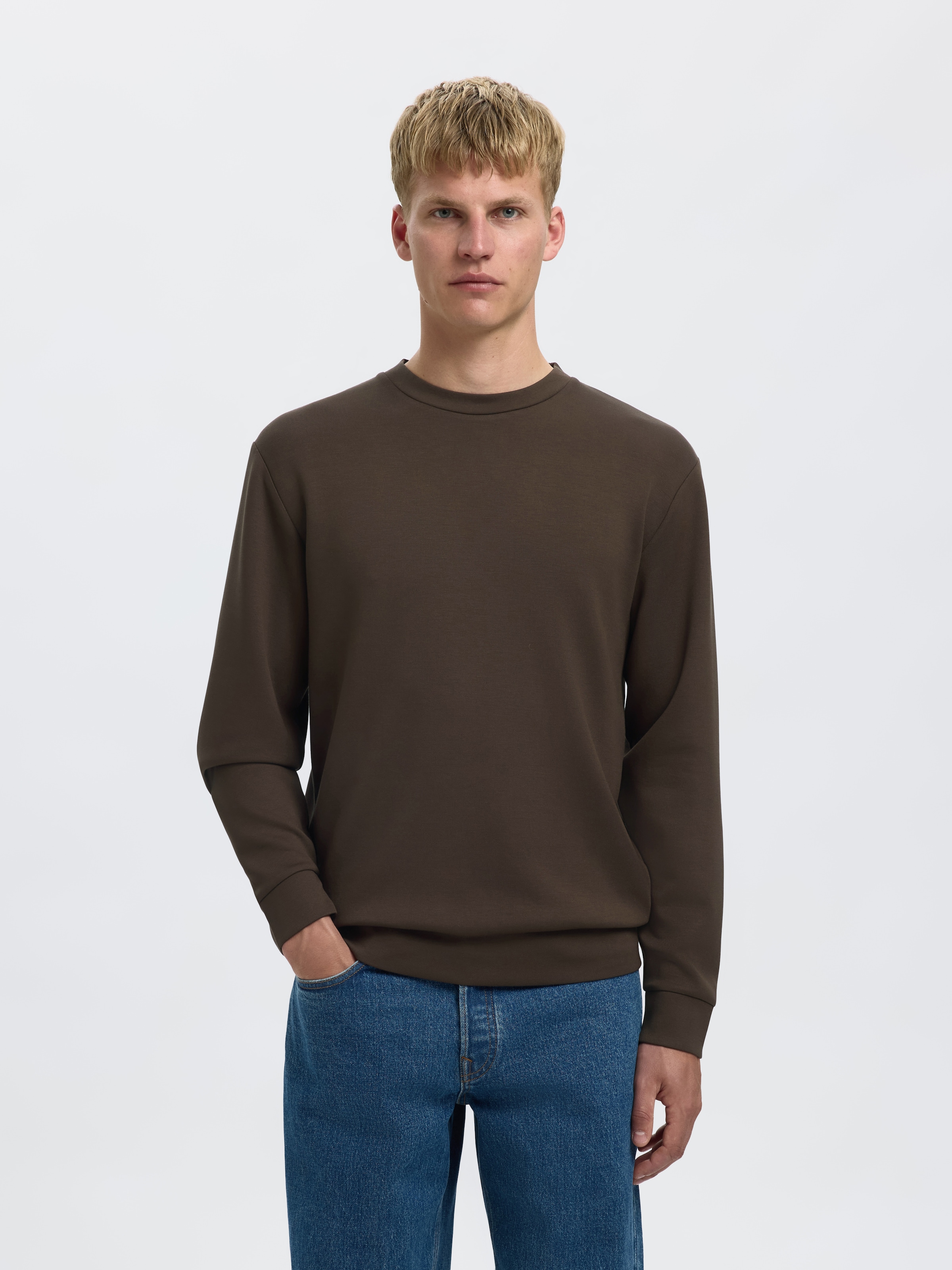 SELECTED HOMME Sweatshirt "SLHEMANUEL SOFT CREW NECK SWEAT NOOS" günstig online kaufen