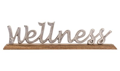 my home Deko-Schriftzug »Wellness«, (1 St.), aus Metall, auf Holz kaufen