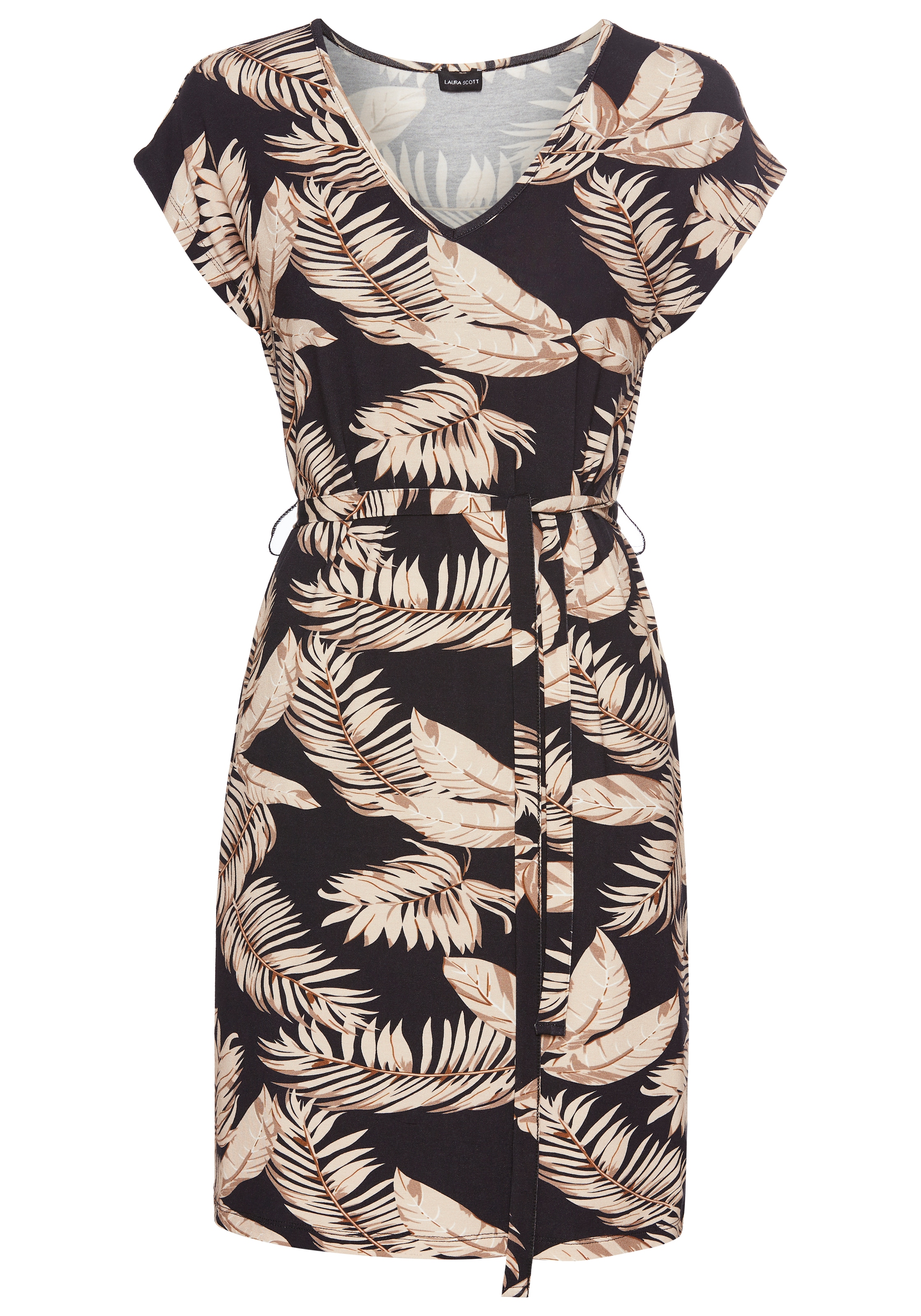 Laura Scott Sommerkleid, mit sommerlichem Alloverdruck, inkl. Bindeband - NEUE KOLLEKTION