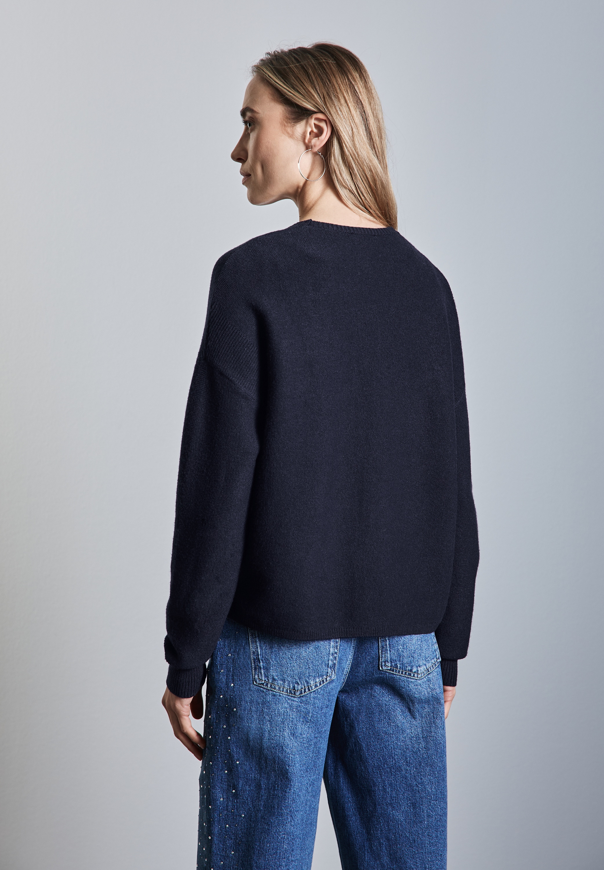 STREET ONE Cardigan, im angenehmen Materialmix