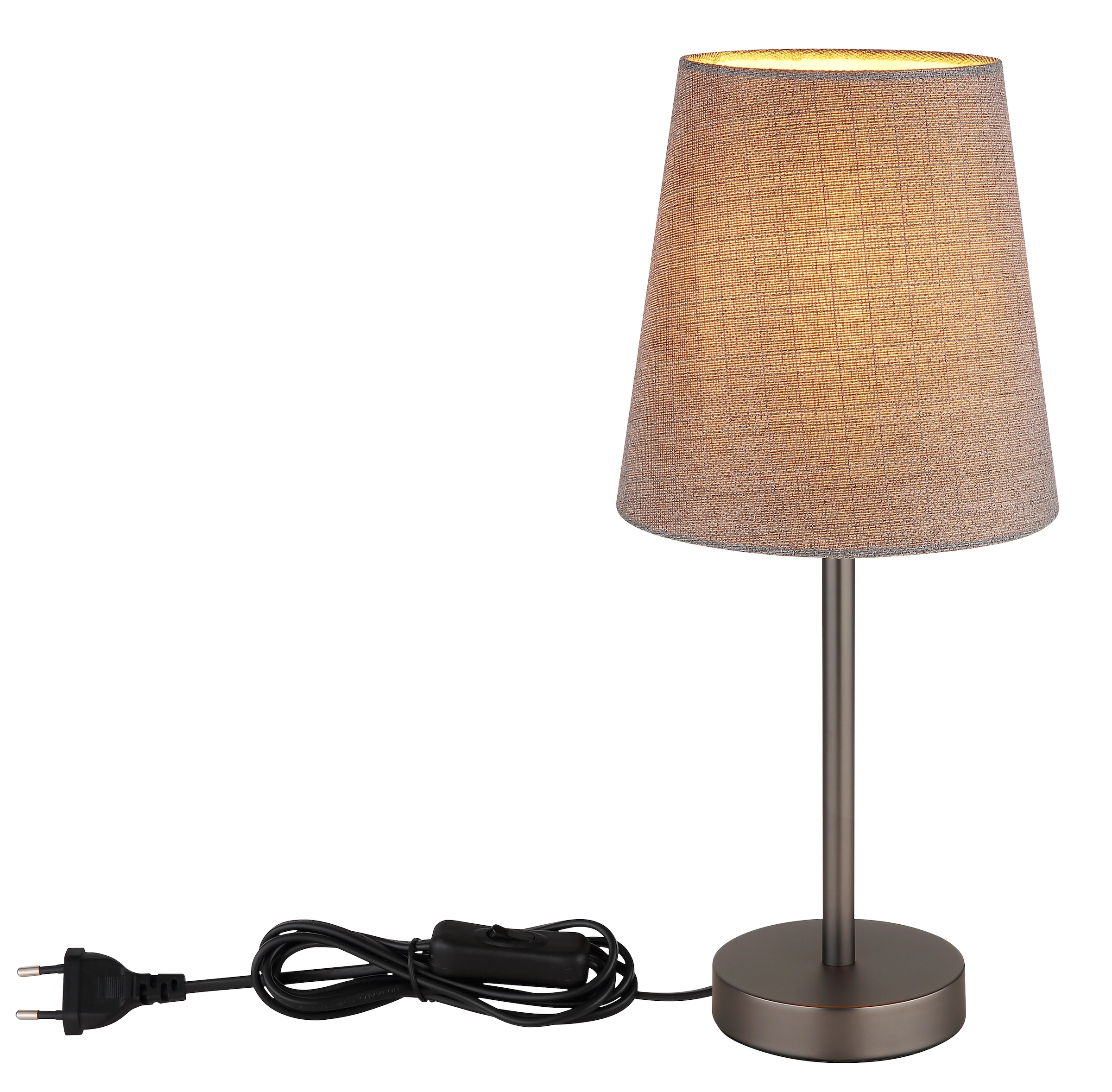 NOWA Tischleuchte »JORIS« E14 1 Stk. eleganter Stoffschirm, modernes Design