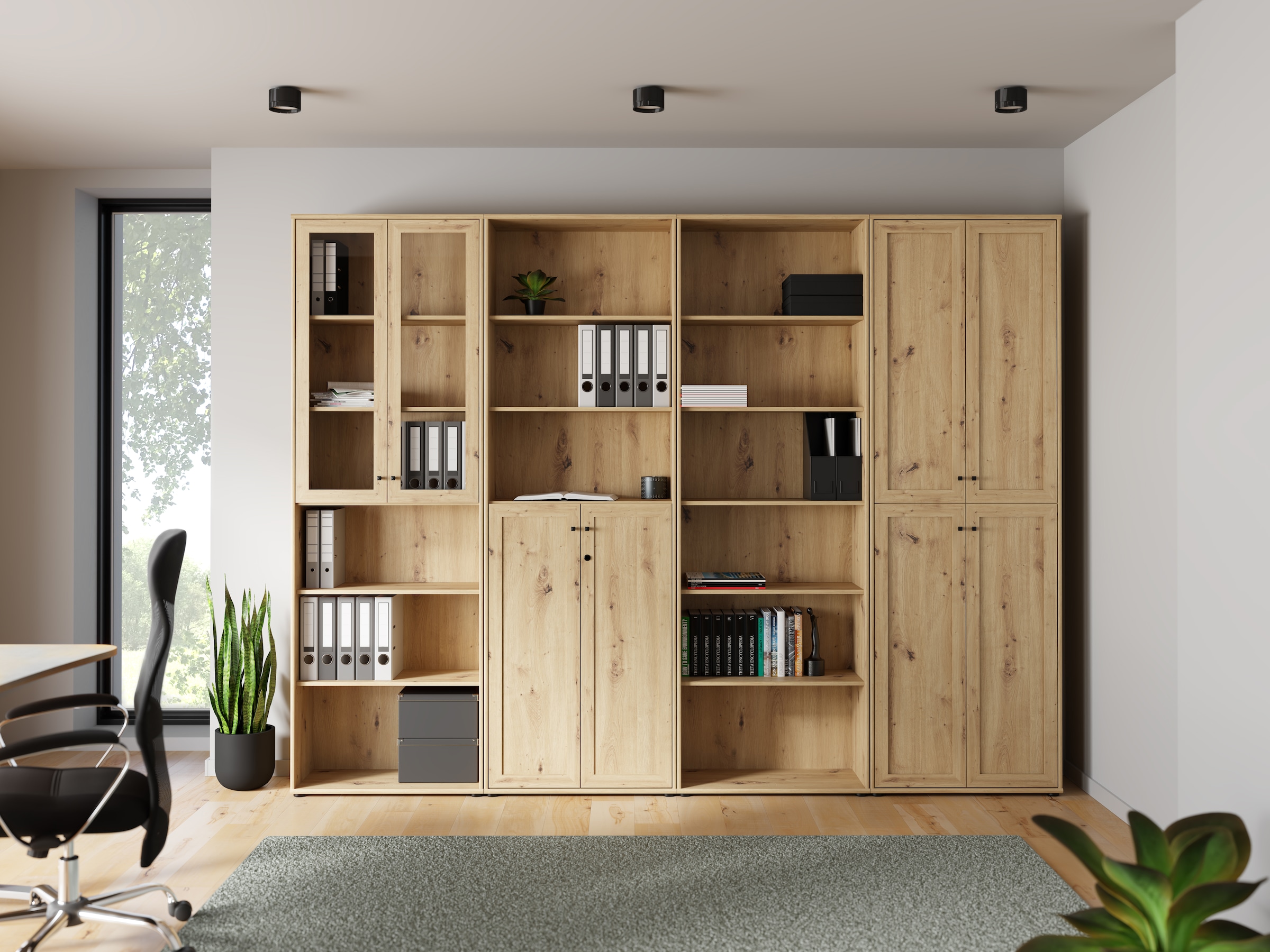 FORTE Regalelement »Trevone« B/H/T 73,7/223,1/34,8 Türen optional bestellbar