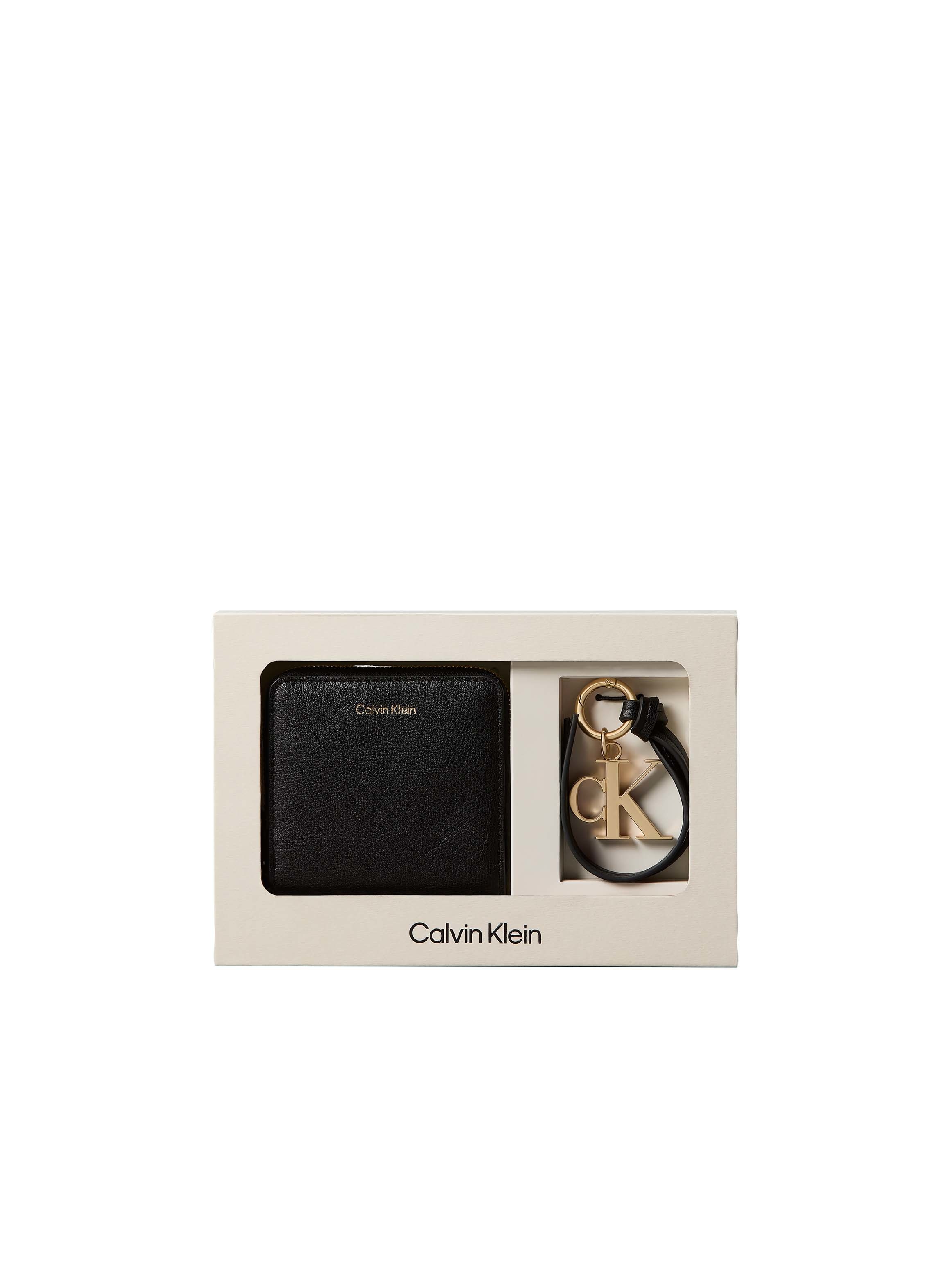Calvin Klein Geldbörse »CK WALLET + CK KEY FOB« Mini-Pocket: Portemonnaie mit CK-Schlüsselanhänger