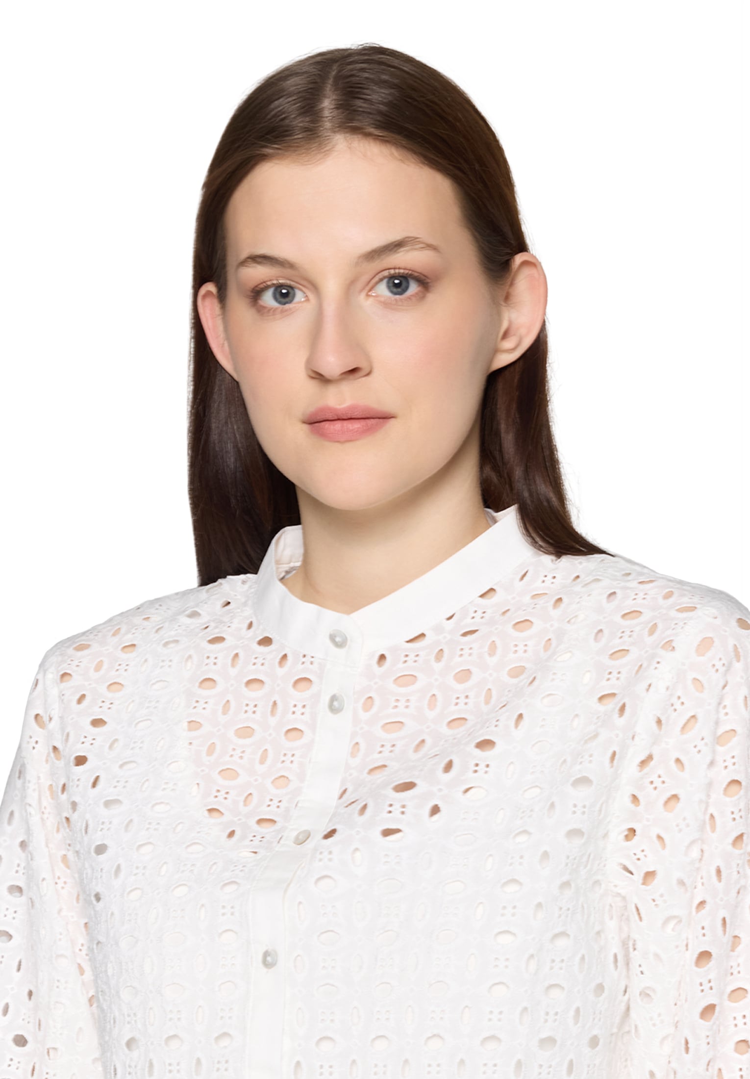 Betty&Co Spitzenbluse »Damen mit Stehkragen«