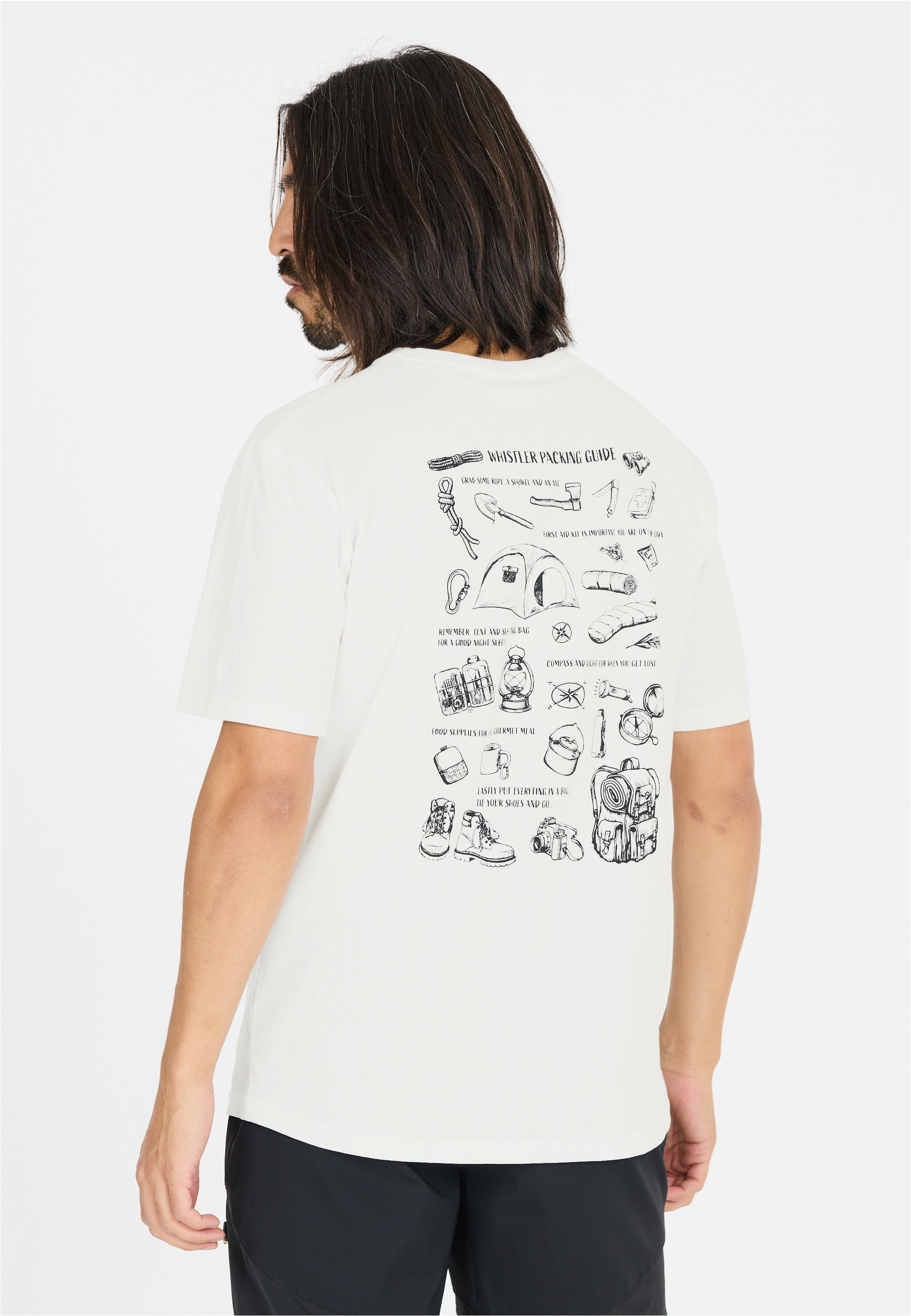 WHISTLER Funktionsshirt »Caloot«, mit coolem Print auf dem Rücken