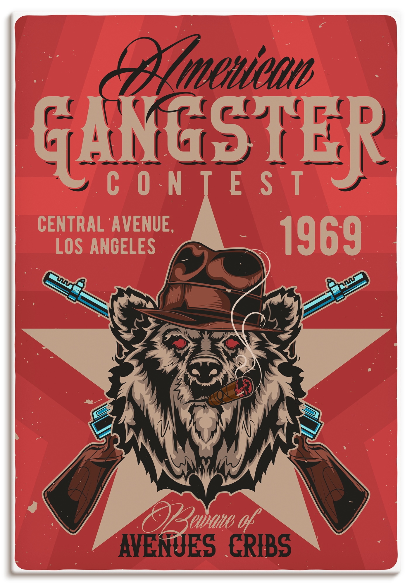 Artland Wandbild "American Gangster" 1 Stk. tlg. als Alubild, Leinwandbild, Poster, Wandaufkleber in verschied. Größen