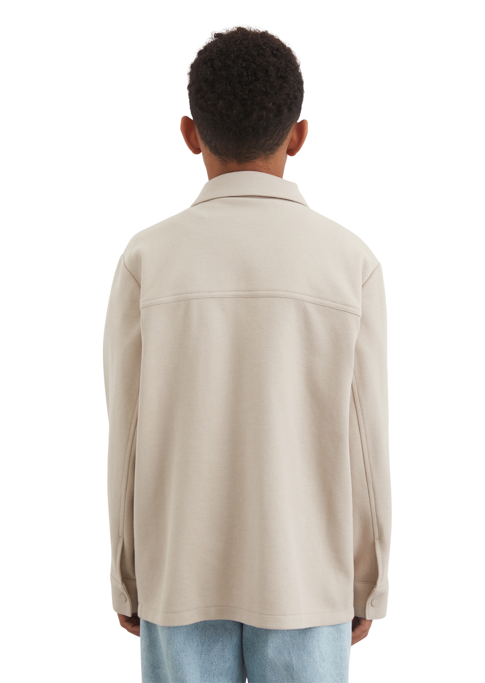 Marc O'Polo Wolljacke »aus strukturiertem Sweat«, ohne Kapuze