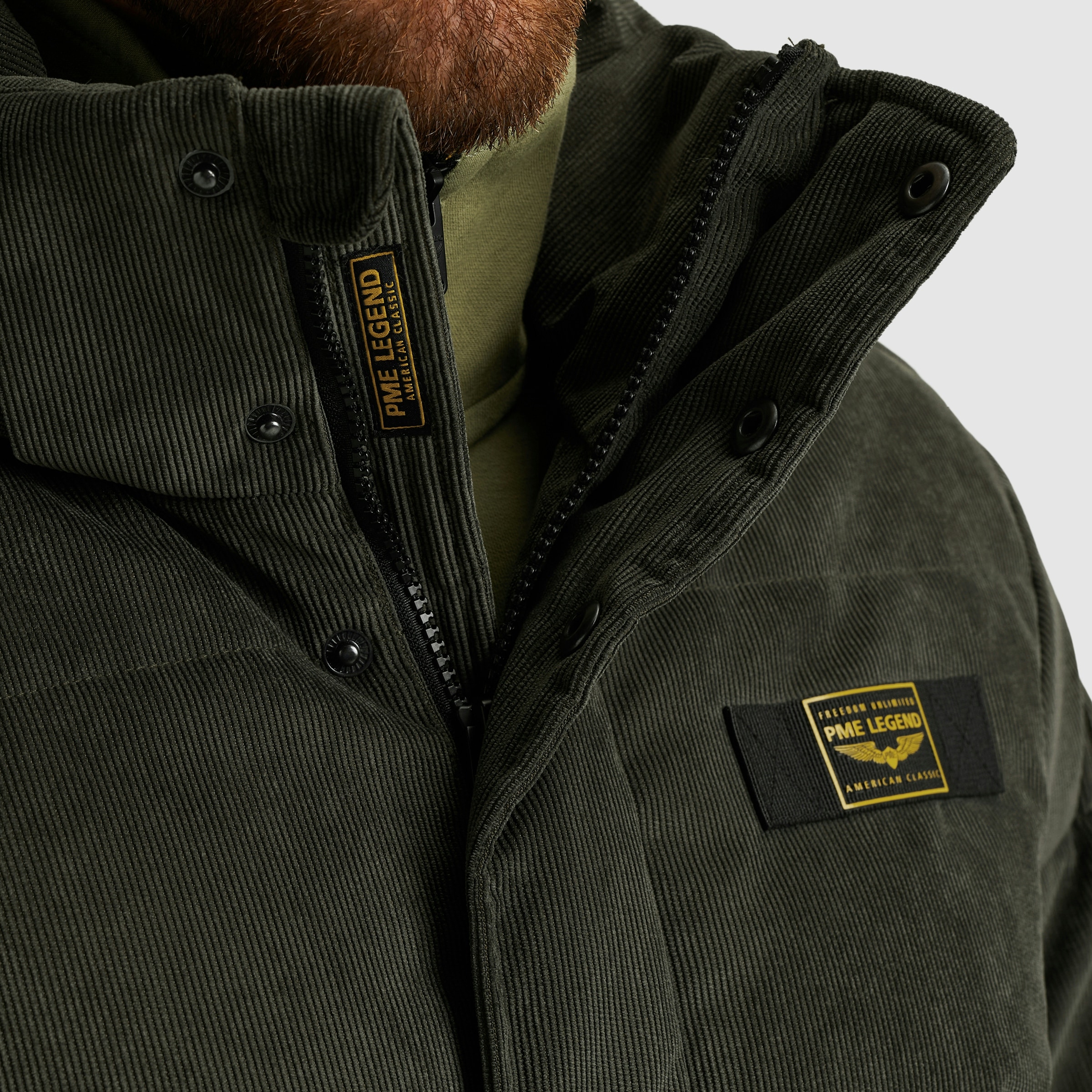 PME LEGEND Cordjacke »GOBBLER«, mit Kapuze, Ärmelabschluss mit Windstopper