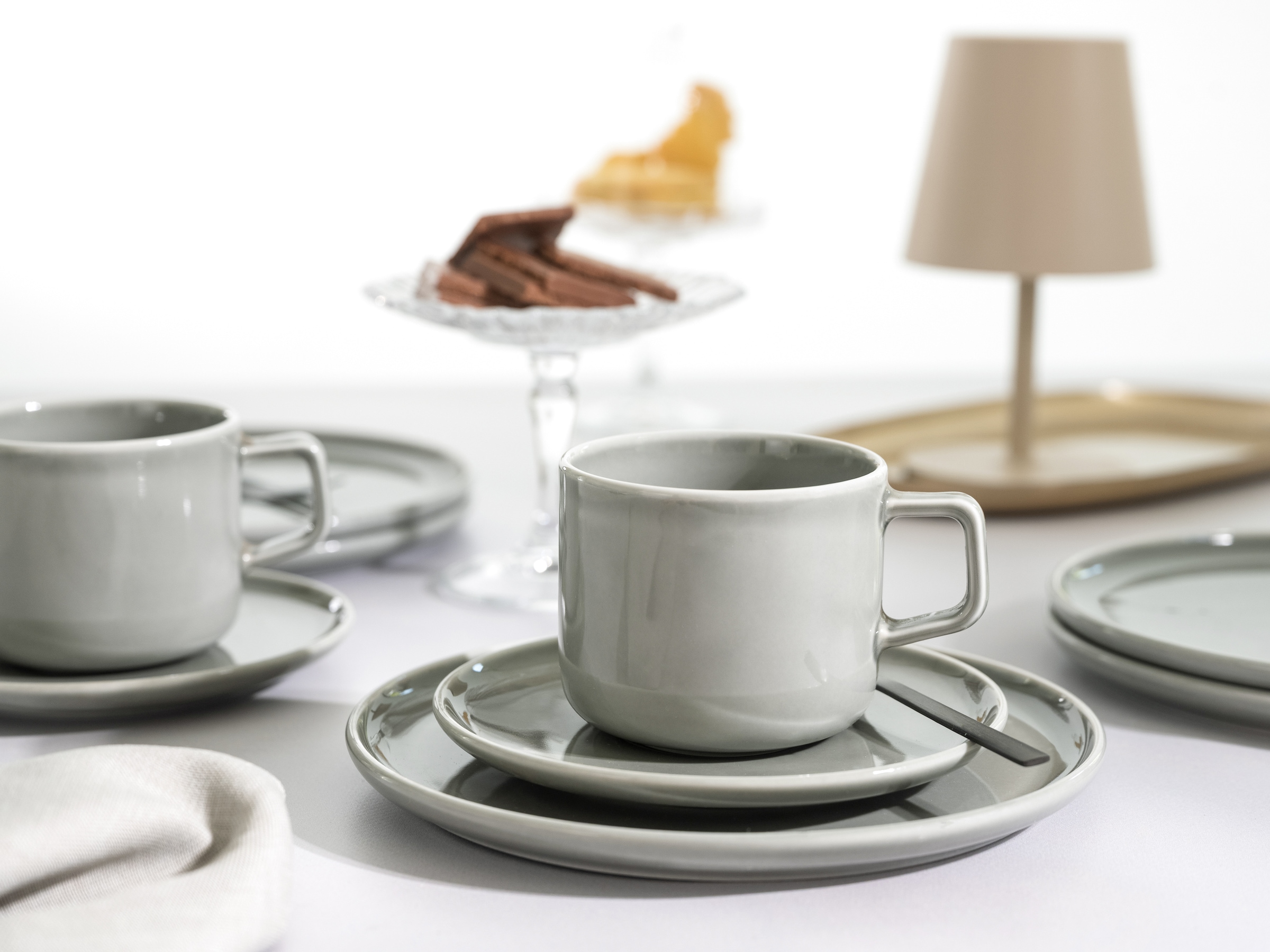 CreaTable Kaffeeservice »Chef Collection« Service, nordisches Design, 18 Teile, für 6 Personen