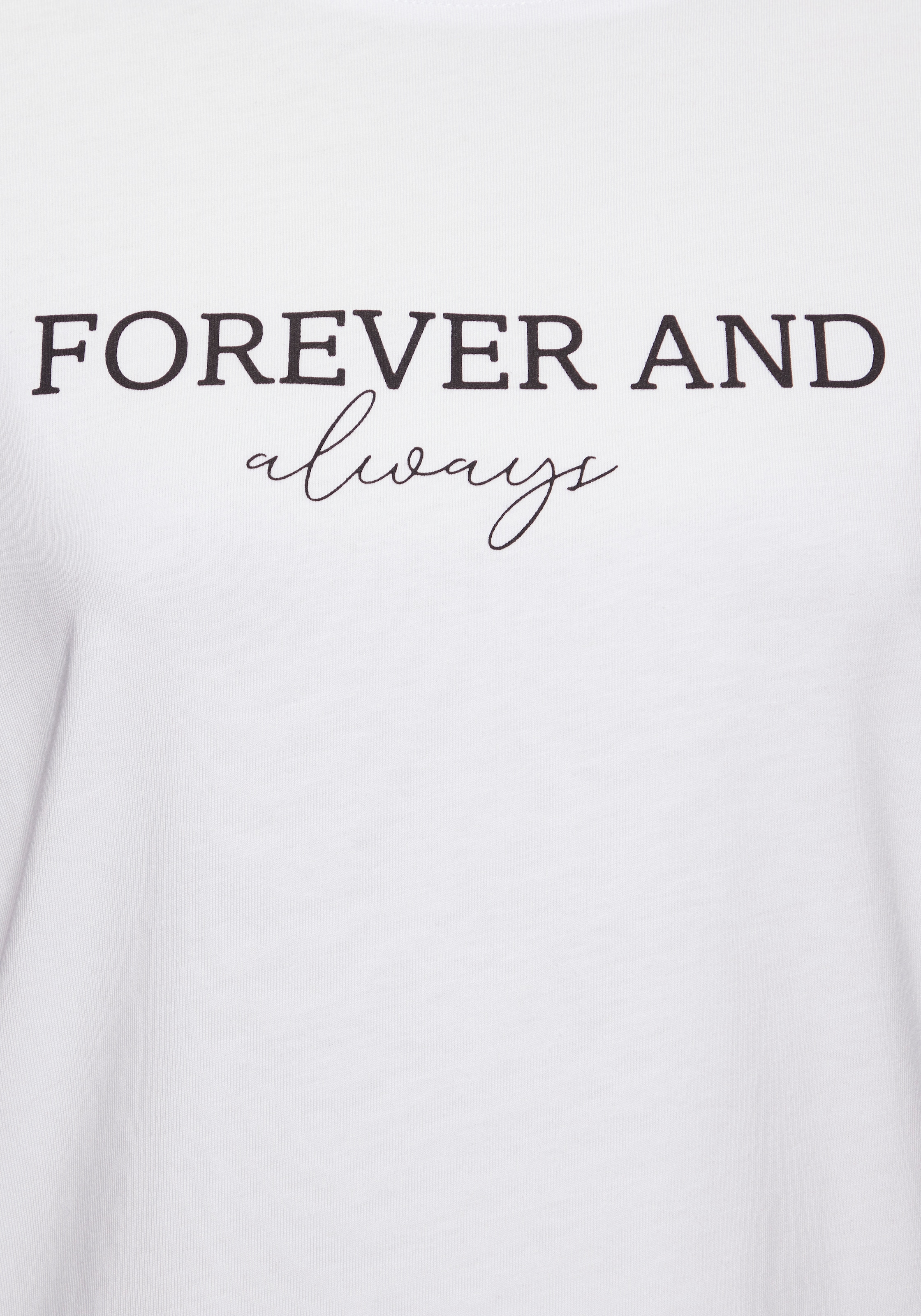 LASCANA T-Shirt mit Print, Kurzarmshirt aus Baumwolle, casual-chic