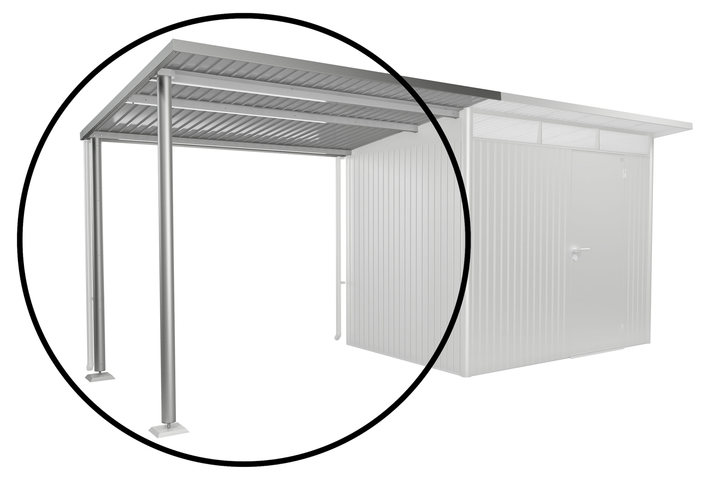 Biohort Gerätehaus-Anbaudach »für AvantGarde A2/A6 Gr. L verschiedene Farben«