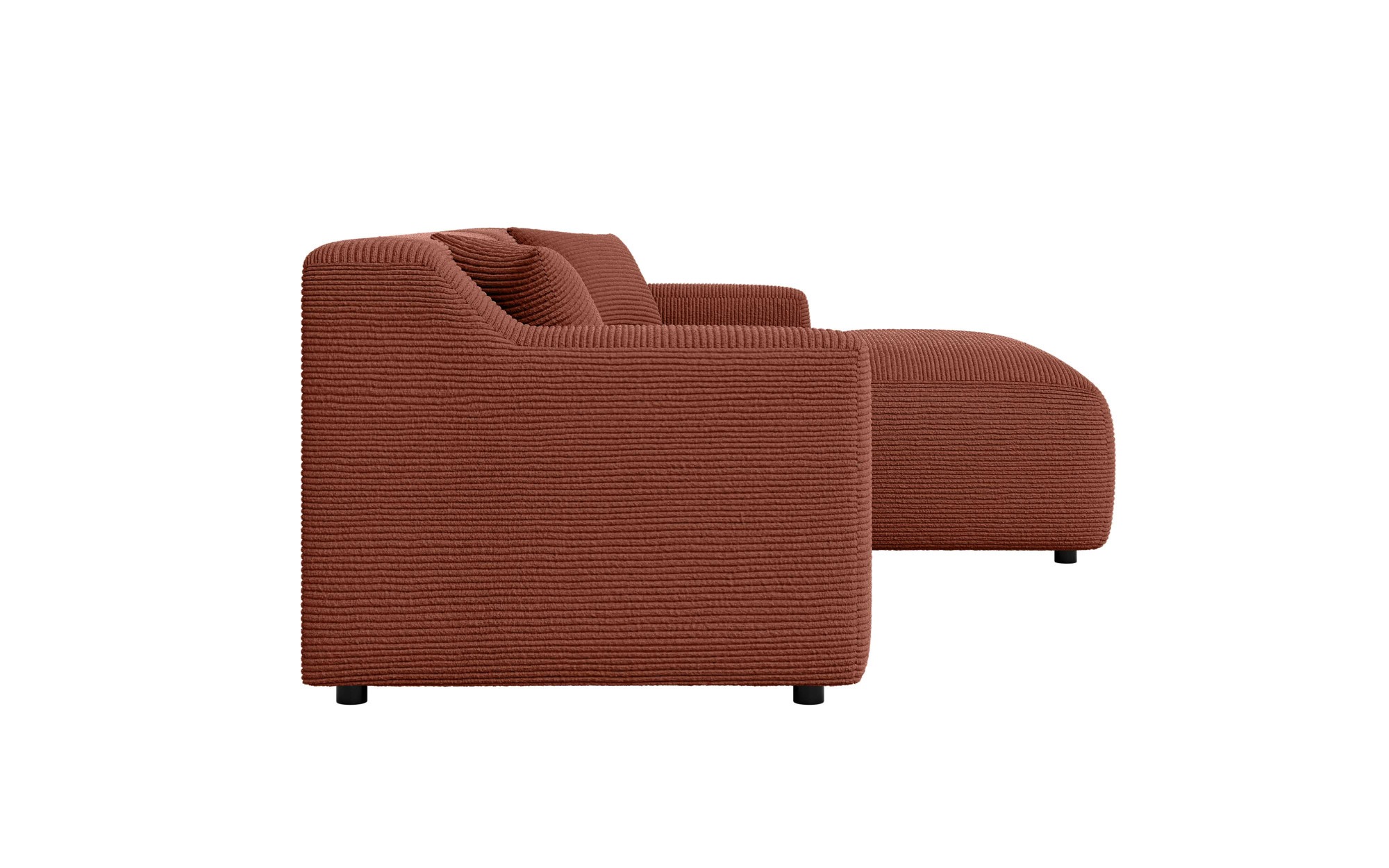 Home affaire Ecksofa »LILLIANA Designsofa, L-Form mit Recamiere rechts/links bestellbar«, L-Form mit Wellenunterfederung, Maße B/T/H: 256/160/76 cm