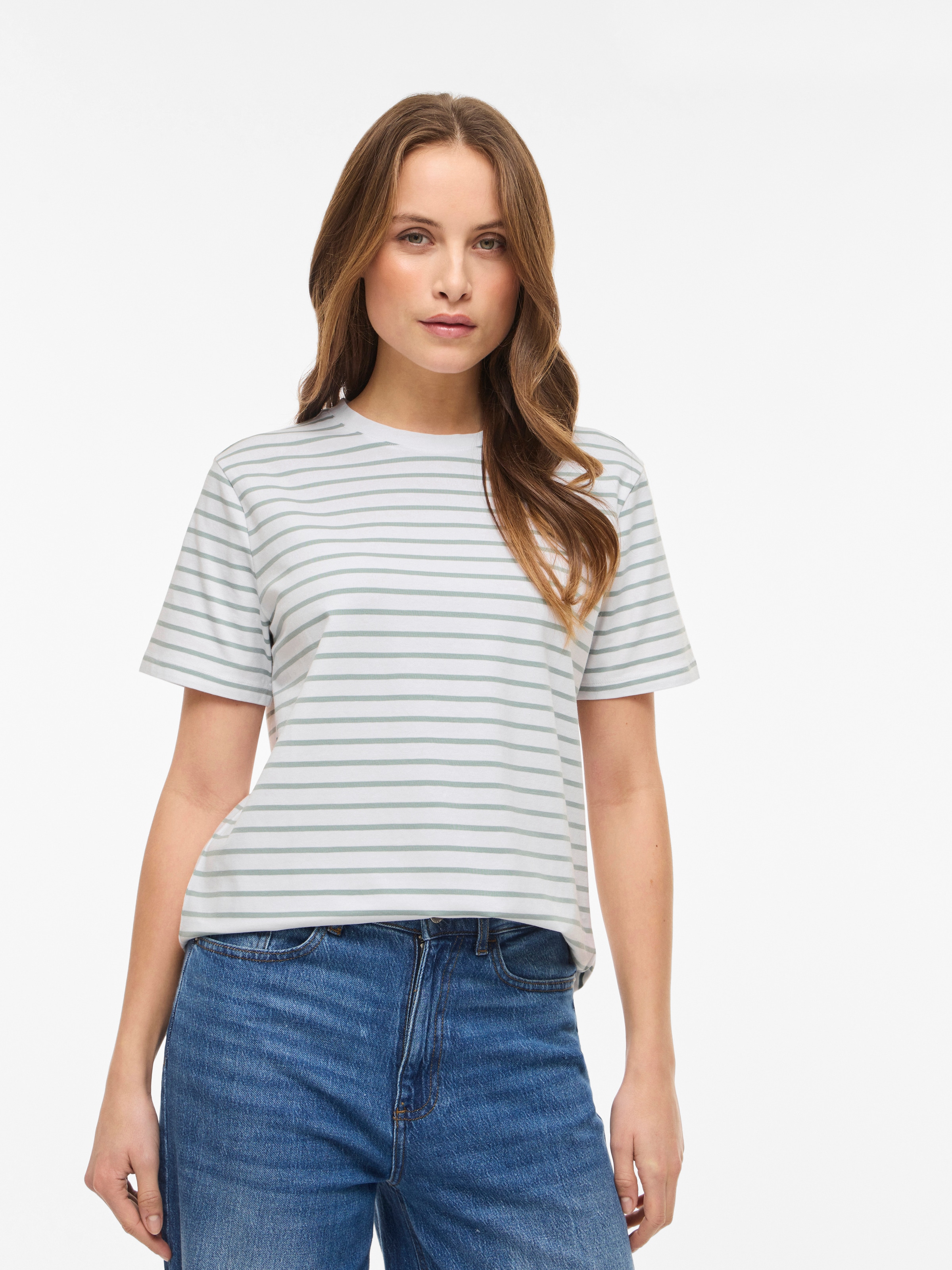 Vila Kurzarmshirt "VINORA S/S YD T-SHIRT - NOOS"