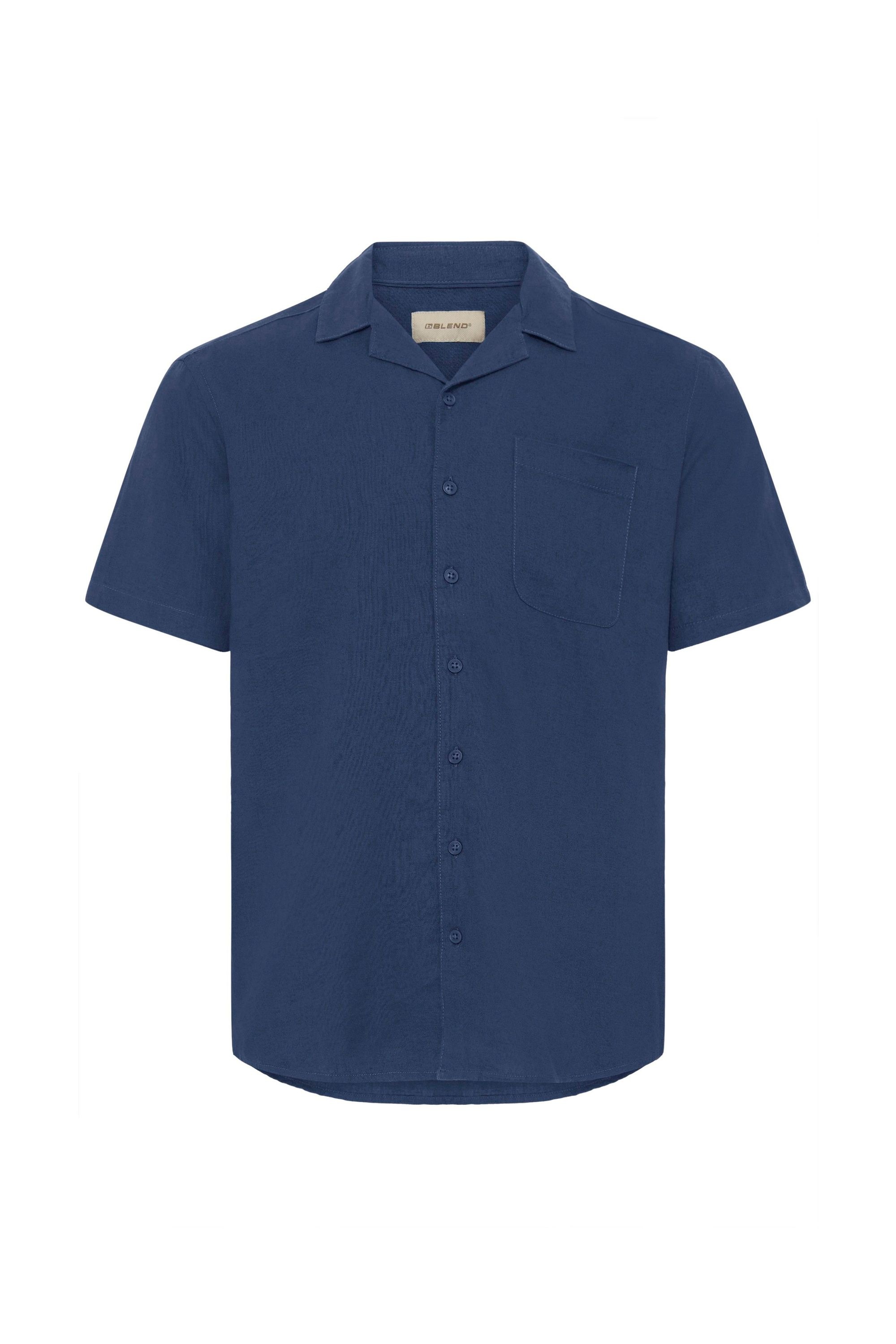 Blend Leinenhemd "BHLinas" Stilvolles Kurzarmhemd aus Leinenmix günstig online kaufen