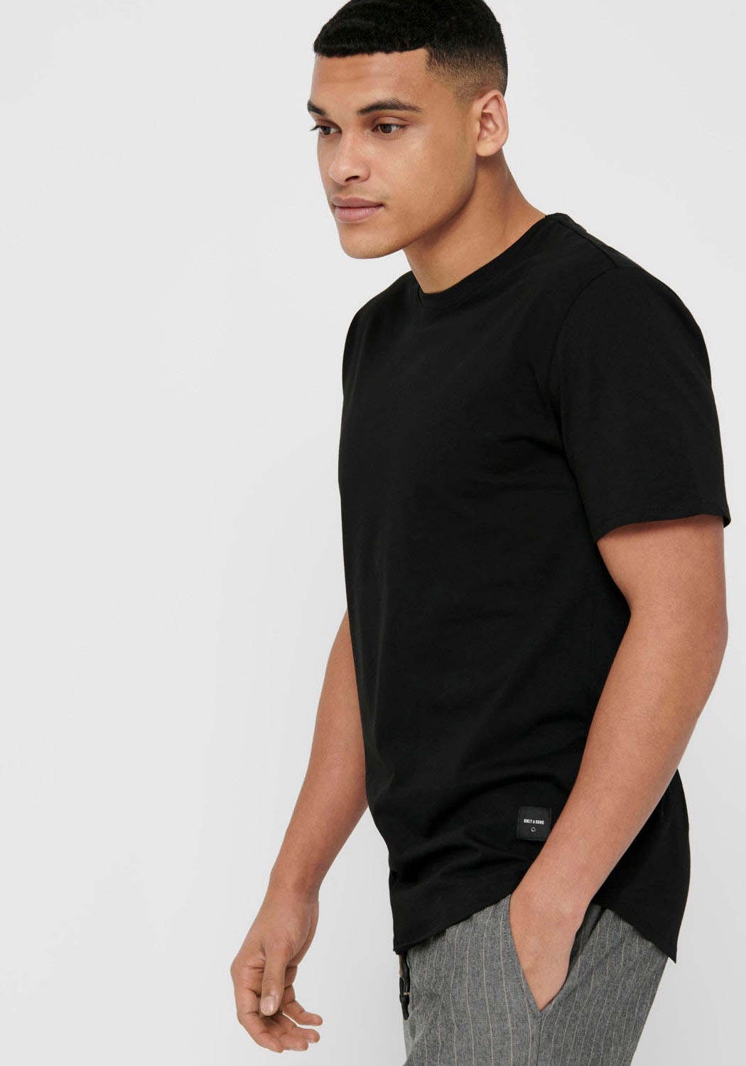 Thumbnail - ONLY & SONS Rundhalsshirt "ONSMATT LONGY SS TEE NOOS"