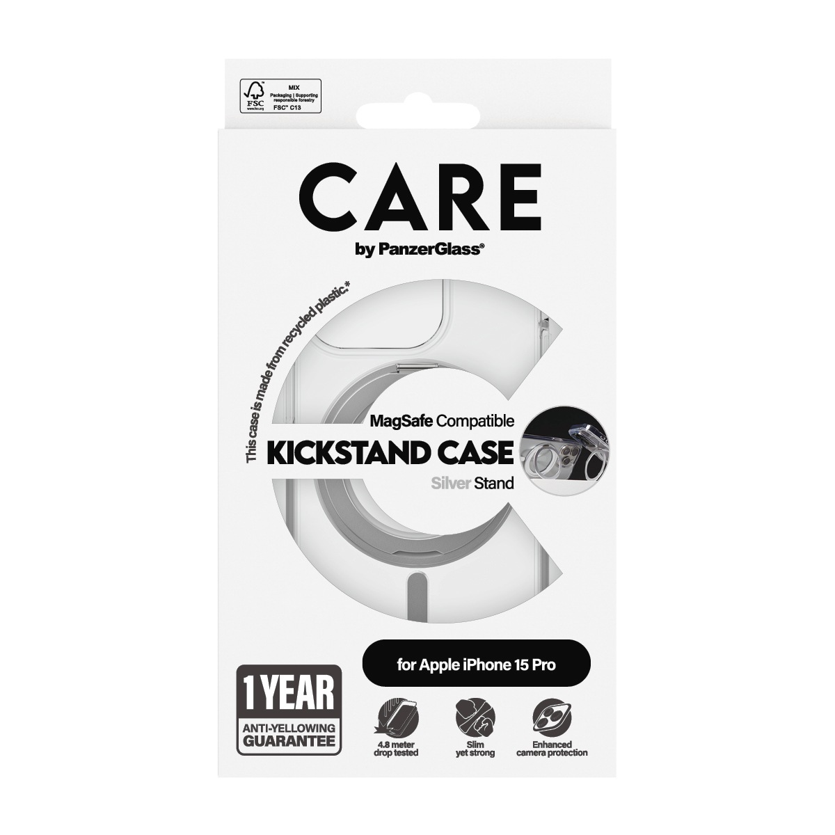 Handyhülle »Kickstand Case mit MagSafe für Apple iPhone 15 Pro«, Backcover, Schutzhülle, Handyschutzhülle, Case, Schutzcase, stoßfest