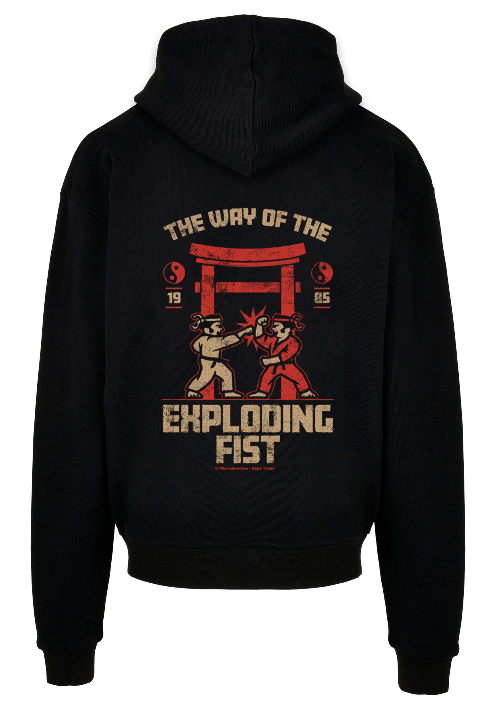 F4NT4STIC Kapuzenpullover »The Way of the Exploding Fist RETRO KARATE FIGHTING GAME«, Print