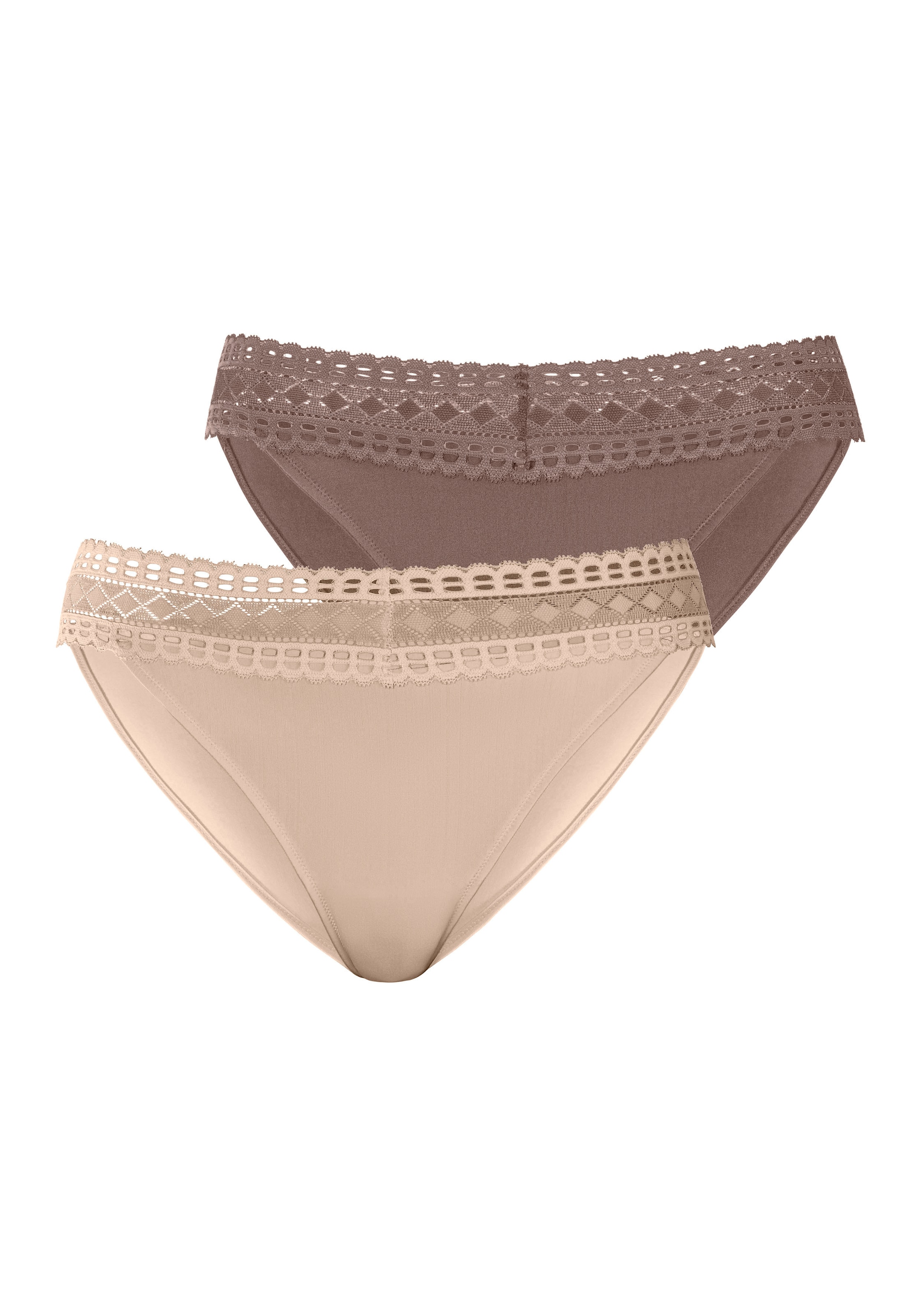 LASCANA Jazz-Pants Slips, (Packung, 2 St.), mit graphischer Spitze online  bestellen | BAUR