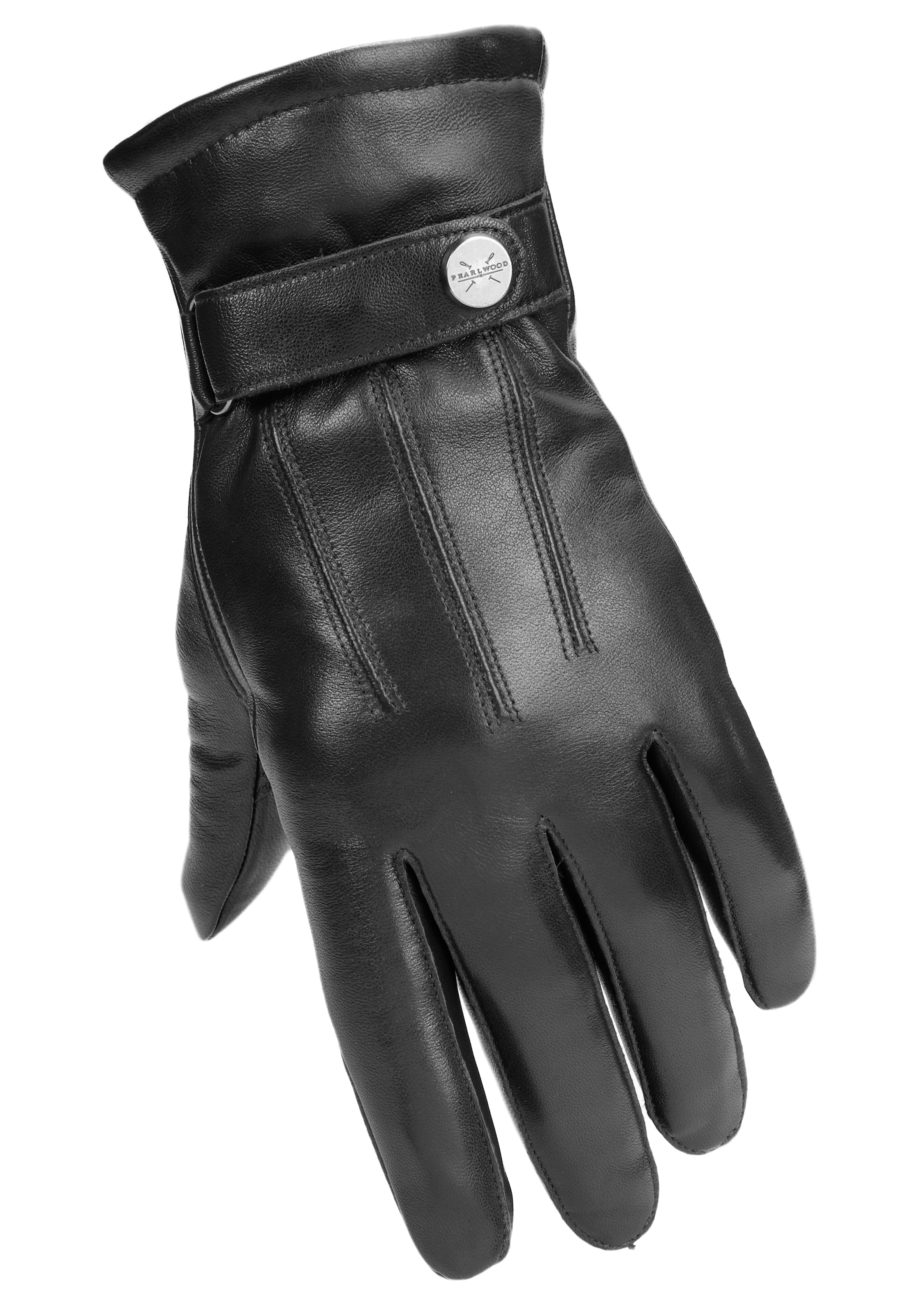 PEARLWOOD Lederhandschuhe »BROOKS«, (1 Paar), weiches Innenfutter, Wollanteil, verstellbarer Lederriegel