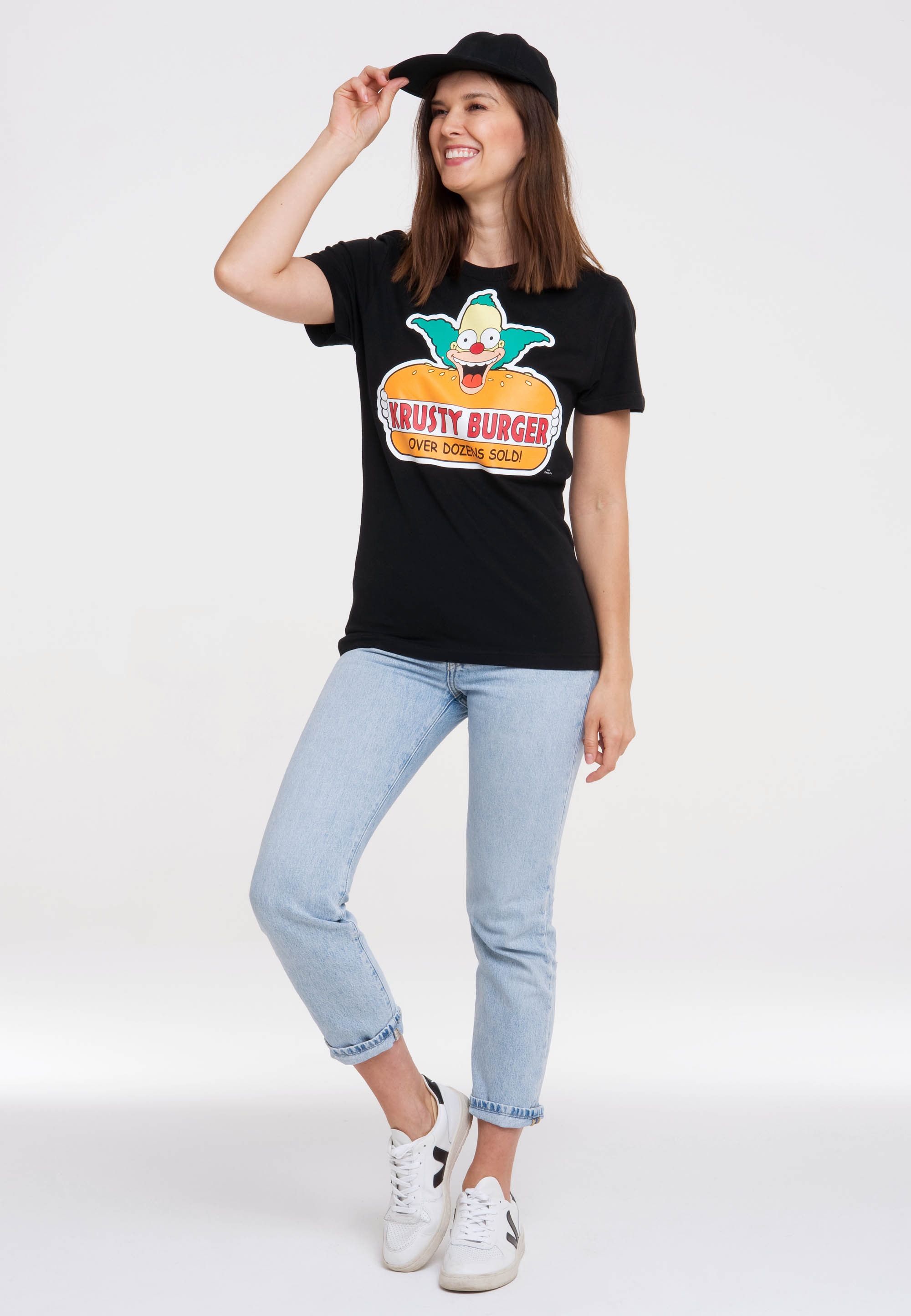 LOGOSHIRT T-Shirt »Simpsons - Krusty, der Clown«, mit lizenziertem Print