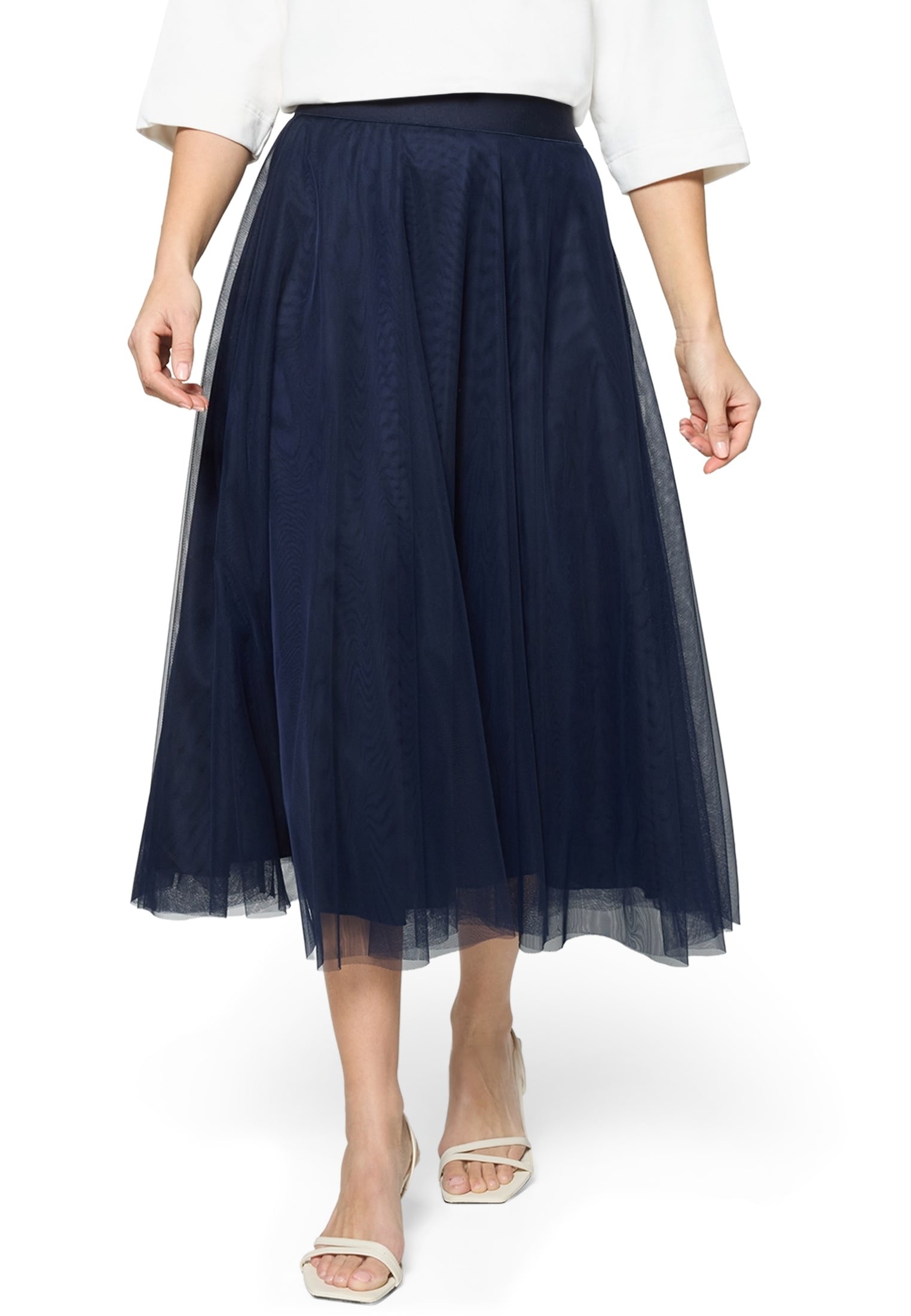 Zero Midirock "Damen mit elastischem Bund" Material. günstig online kaufen