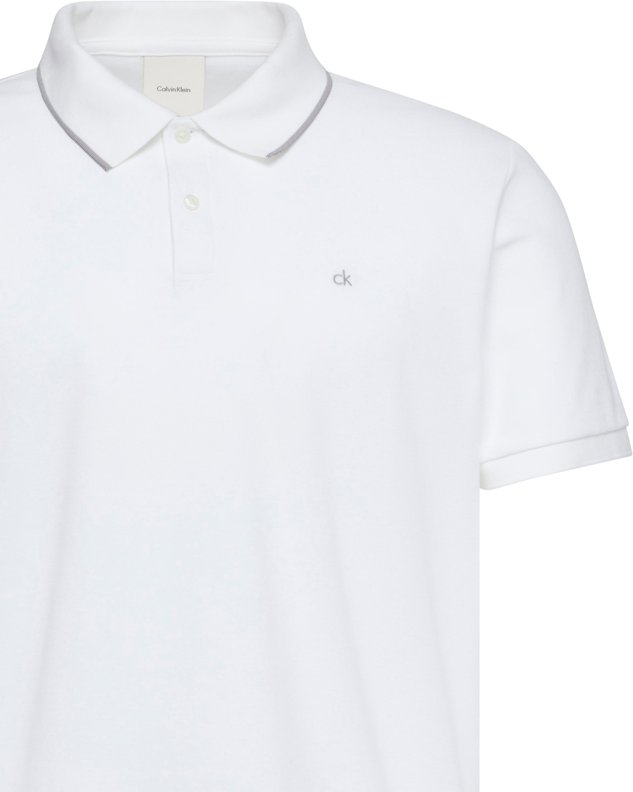 Calvin Klein Poloshirt »SS RFND PQ TPPD CLSS«, Mit Rundhalsausschnitt