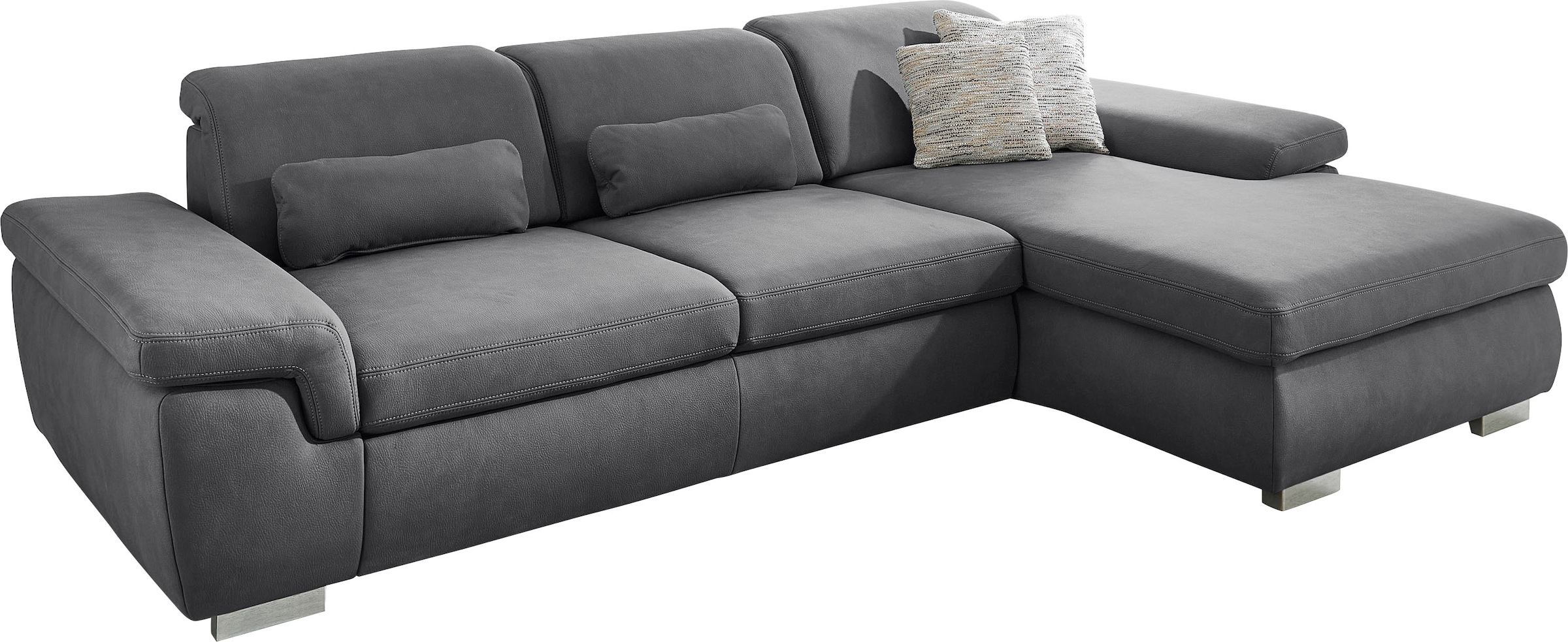 Die PlanBar Ecksofa »MP-IN17041 L-Form«, mit Sitztiefenverstellung, optional Kopfteilverstellung & Bettfunktion
