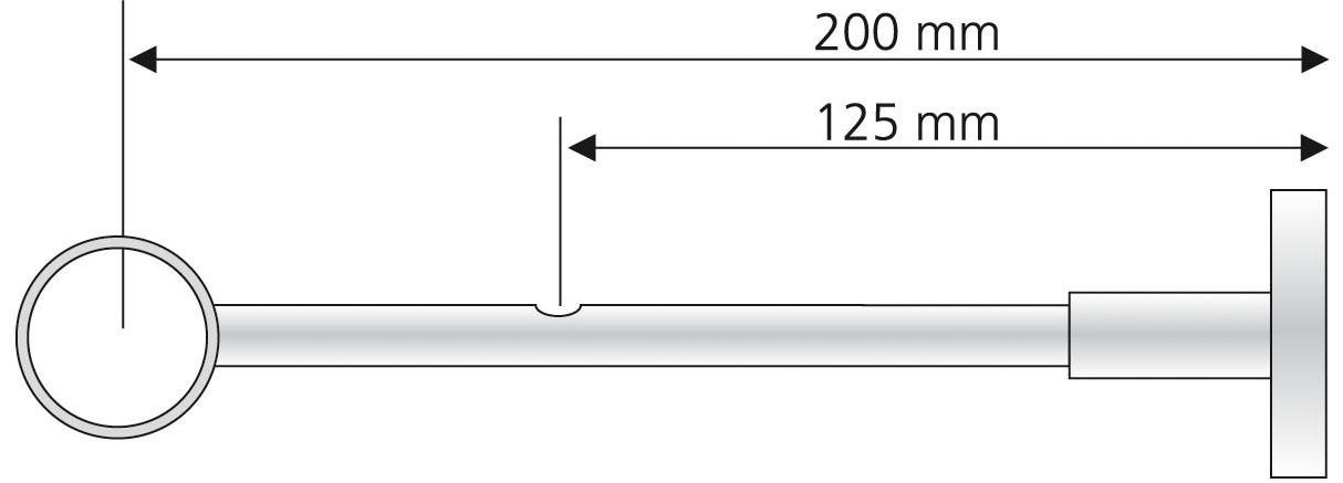 Liedeco Kombiträger, (1 St.), für Gardinenstangen und Innenlaufprofile Ø 28 mm