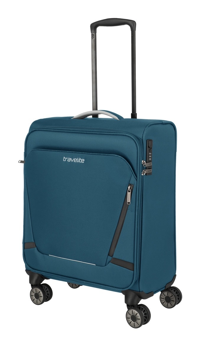 travelite Handgepäck-Trolley »JETPACK Max 4 Cabin, konzip. für Lufthansa, Austrian Airlines & Swiss«, 4 Rollen, Weichgepäck-Koffer Handgepäck für die meisten gängigen Airlines