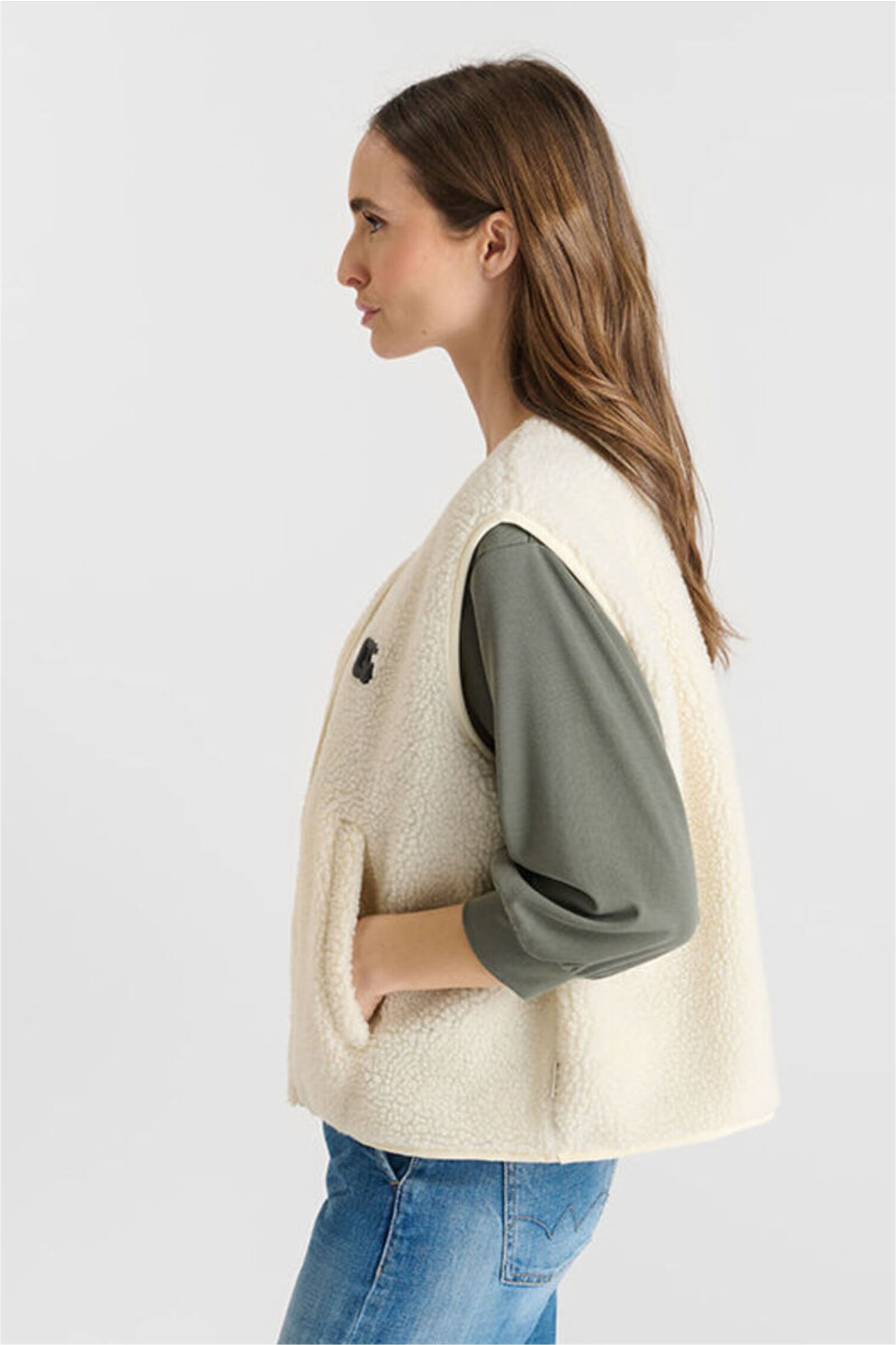 Le Temps Des Cerises Fleeceweste »GUDRU« im kuscheligen Design